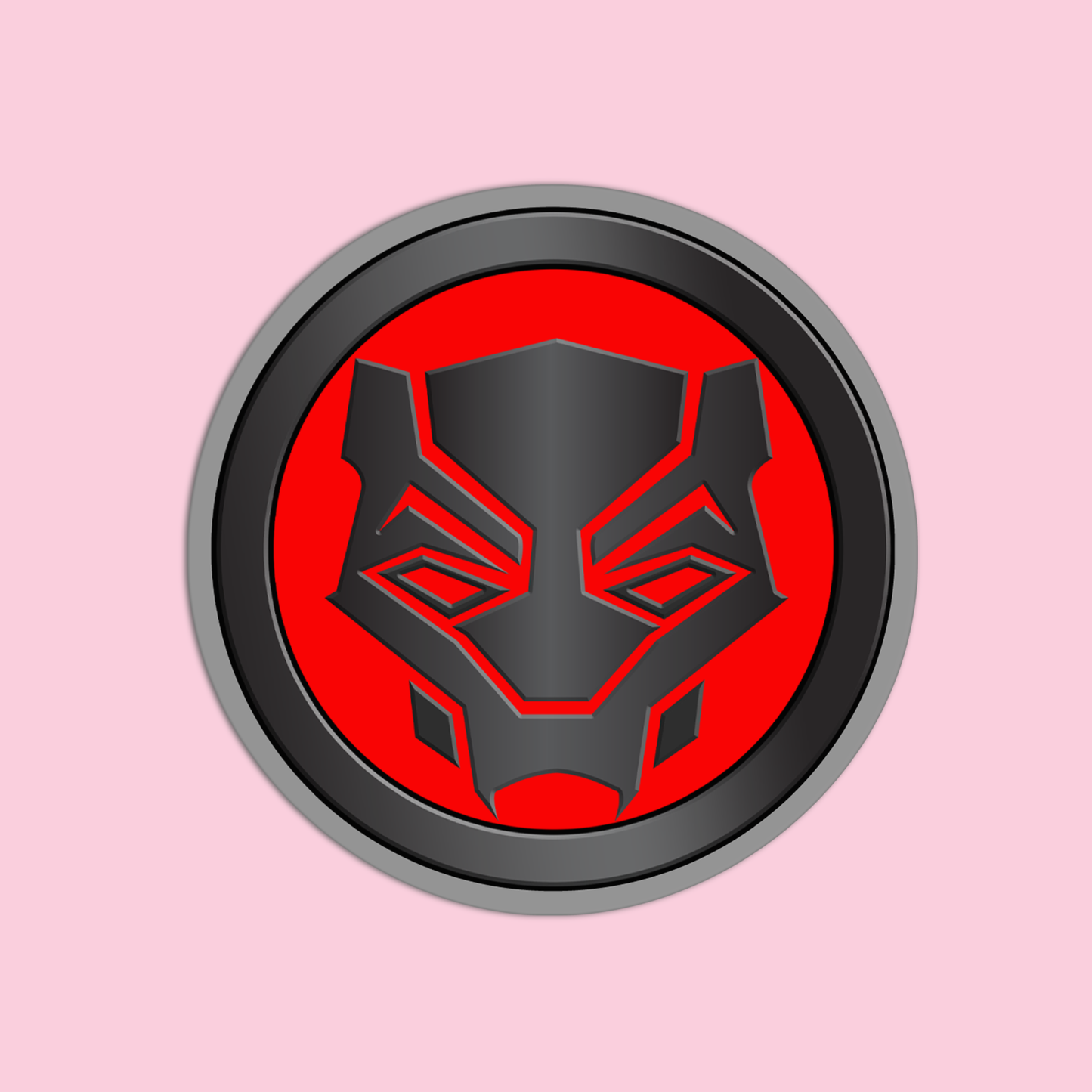 Black Panther Hero's Emblem Sticker