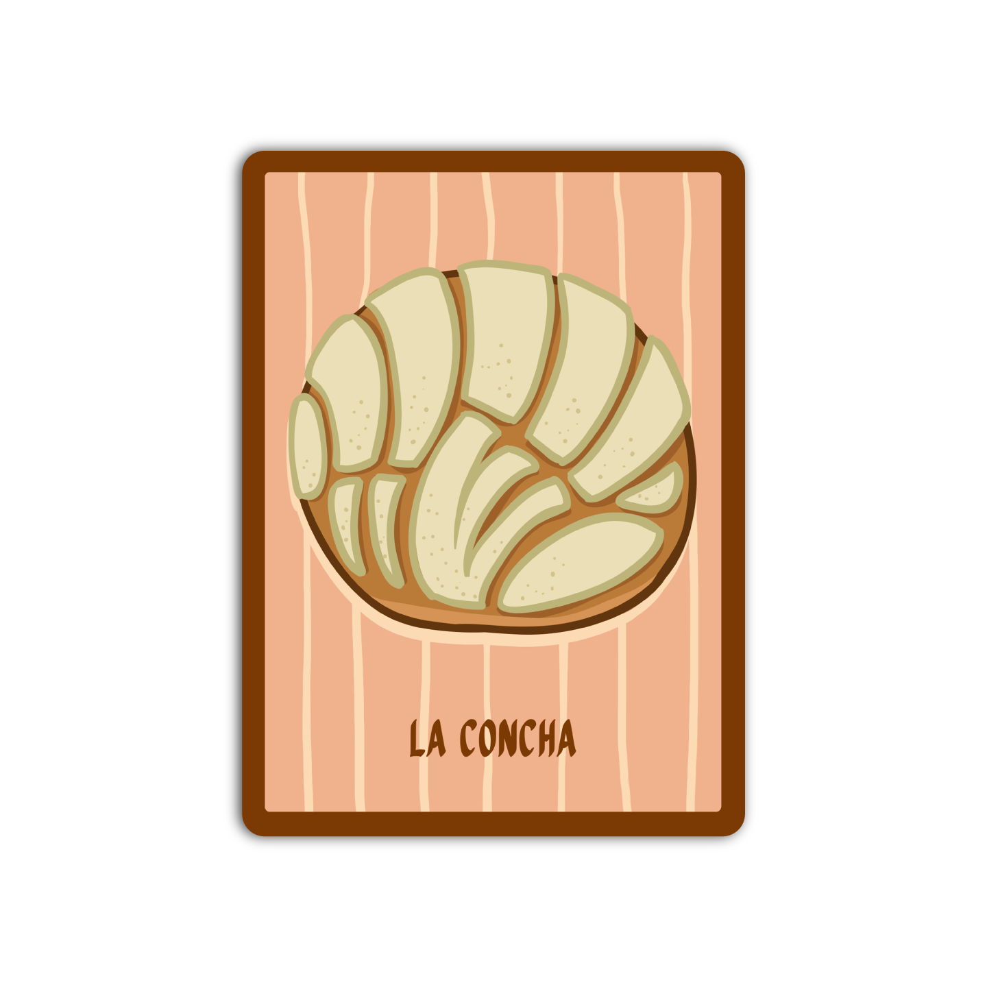 La Concha Loteria Mexican Sticker