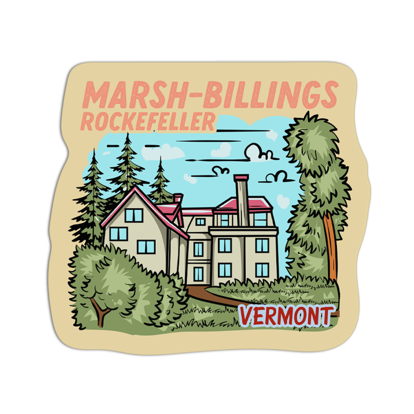Vermont Marsh-Billings Rockefeller Sticker