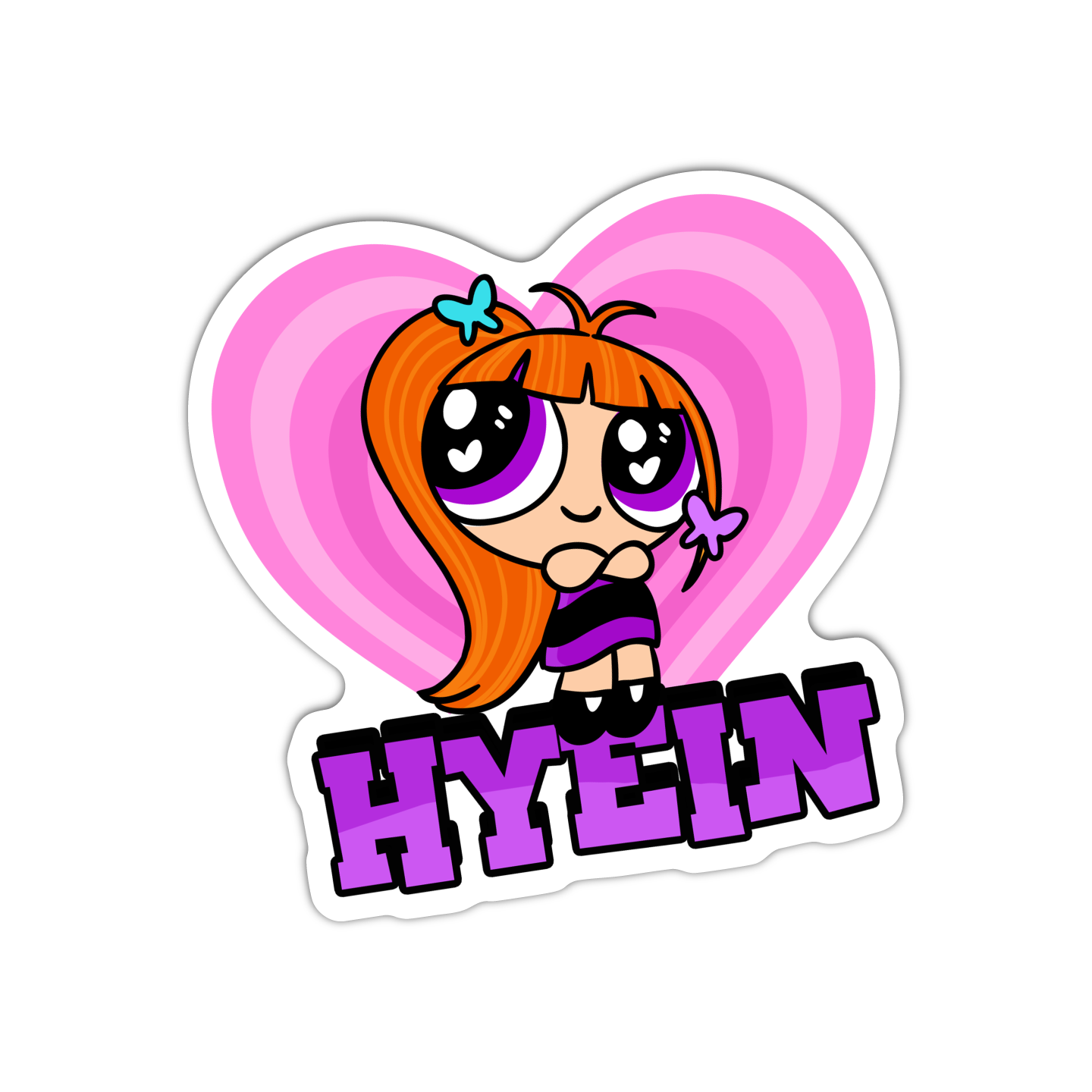 Hyein Powerpuff Girls New Jeans Kpop Sticker – GirlsPrintingHouse