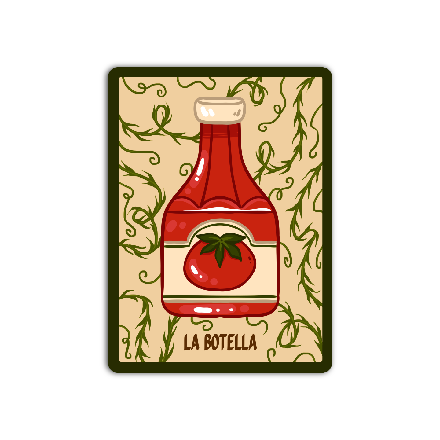 La Botella Loteria Mexican Sticker