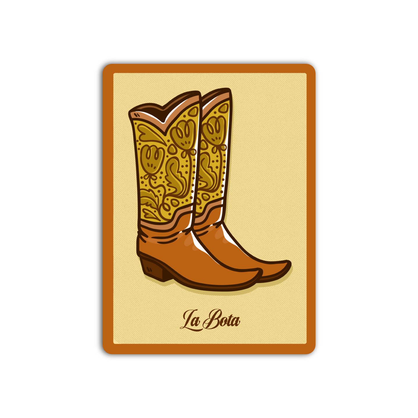 La Bota Loteria Mexican Sticker