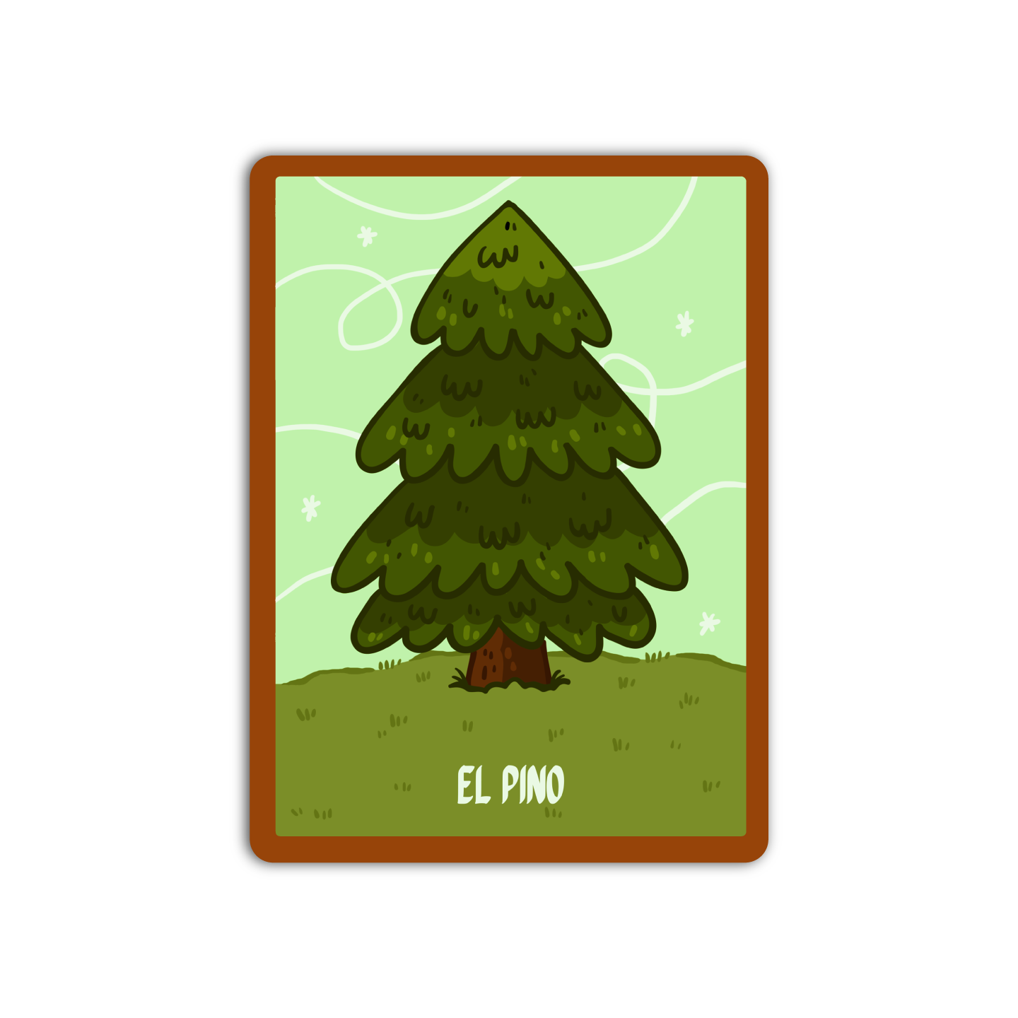 El Pino Loteria Mexican Sticker