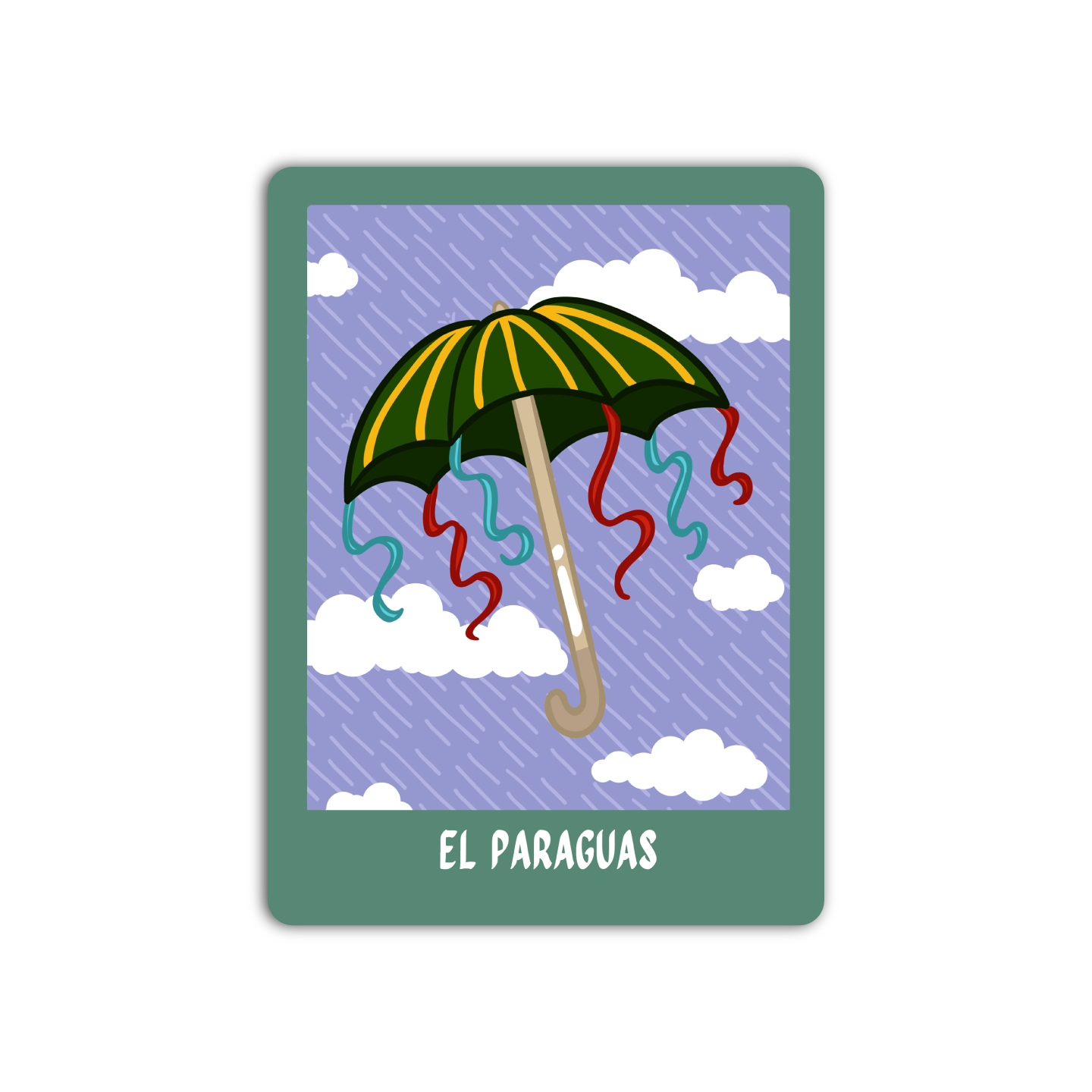 El Paraguas Loteria Mexican Sticker