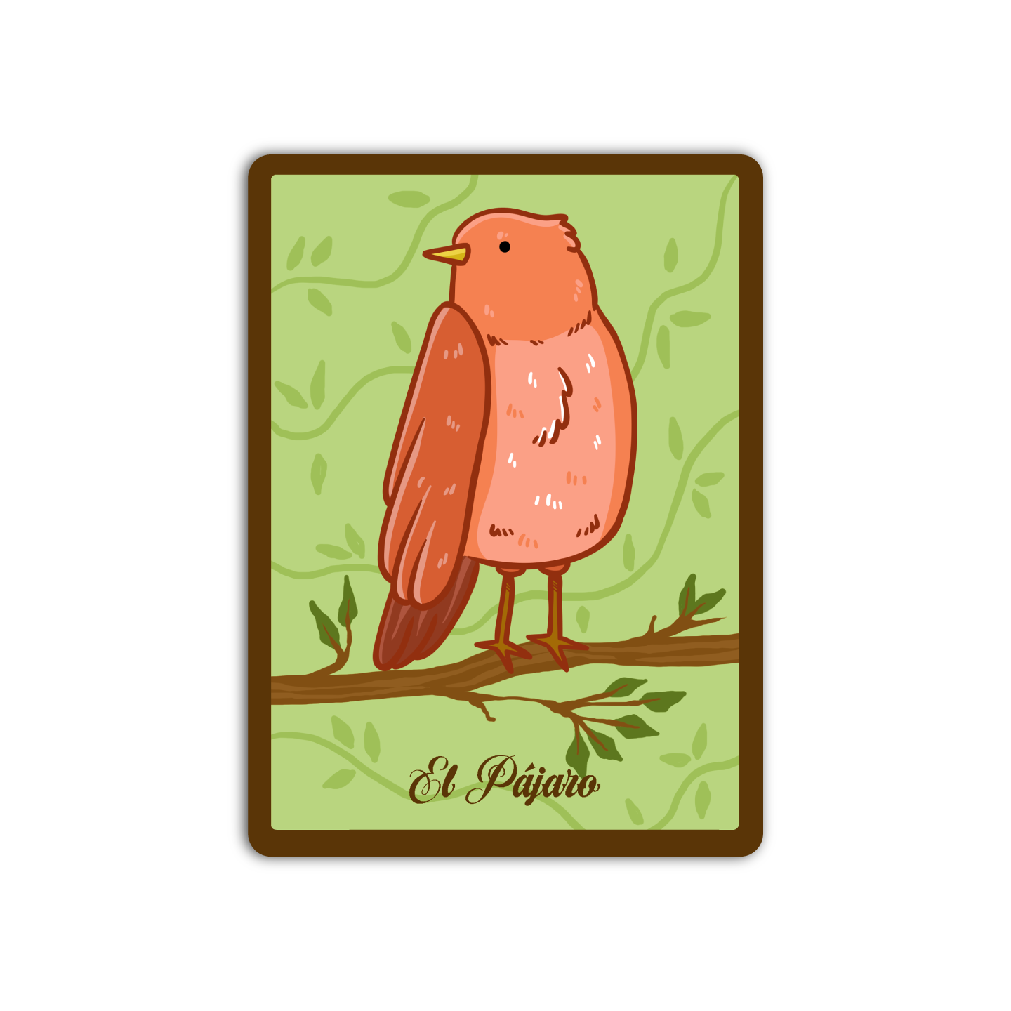 El Pajaro Loteria Mexican Sticker