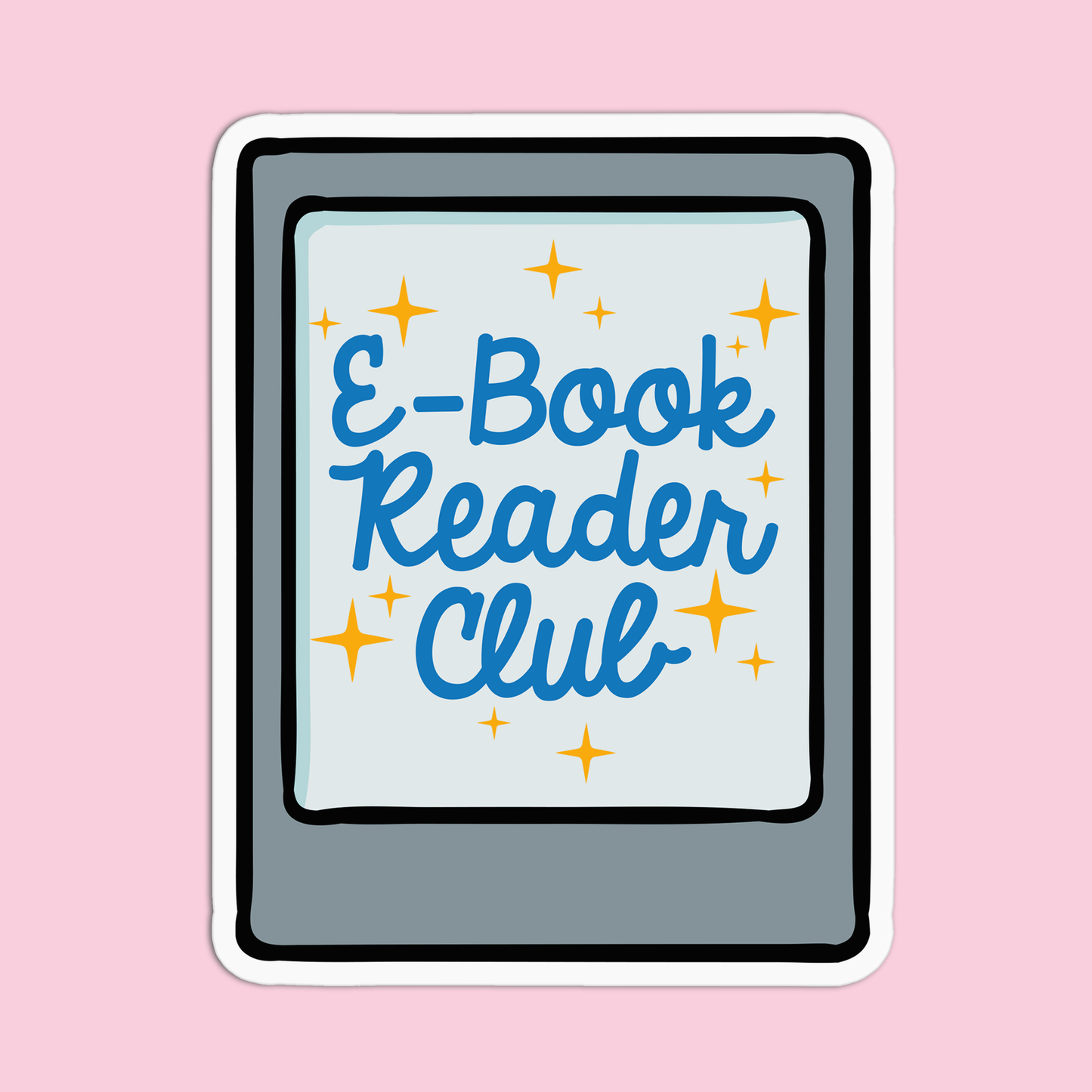 E-book reader club Book Sticker