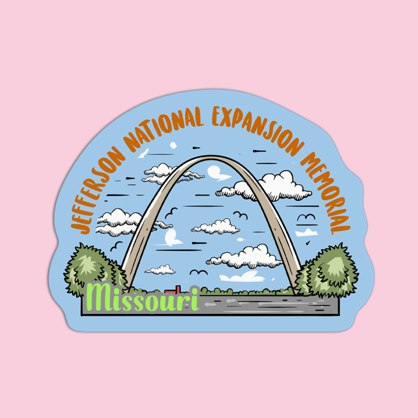 Missouri Jefferson National Expansion Memorial Sticker
