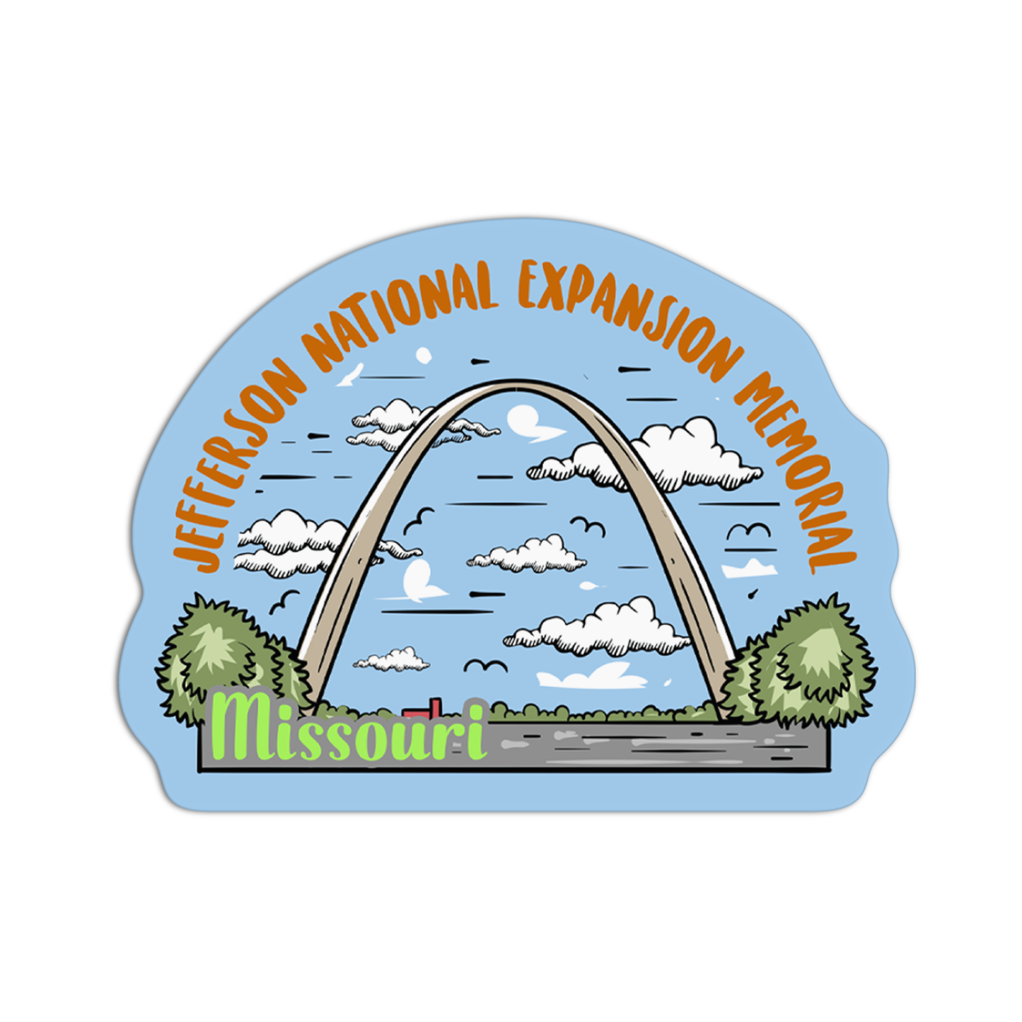 Missouri Jefferson National Expansion Memorial Sticker