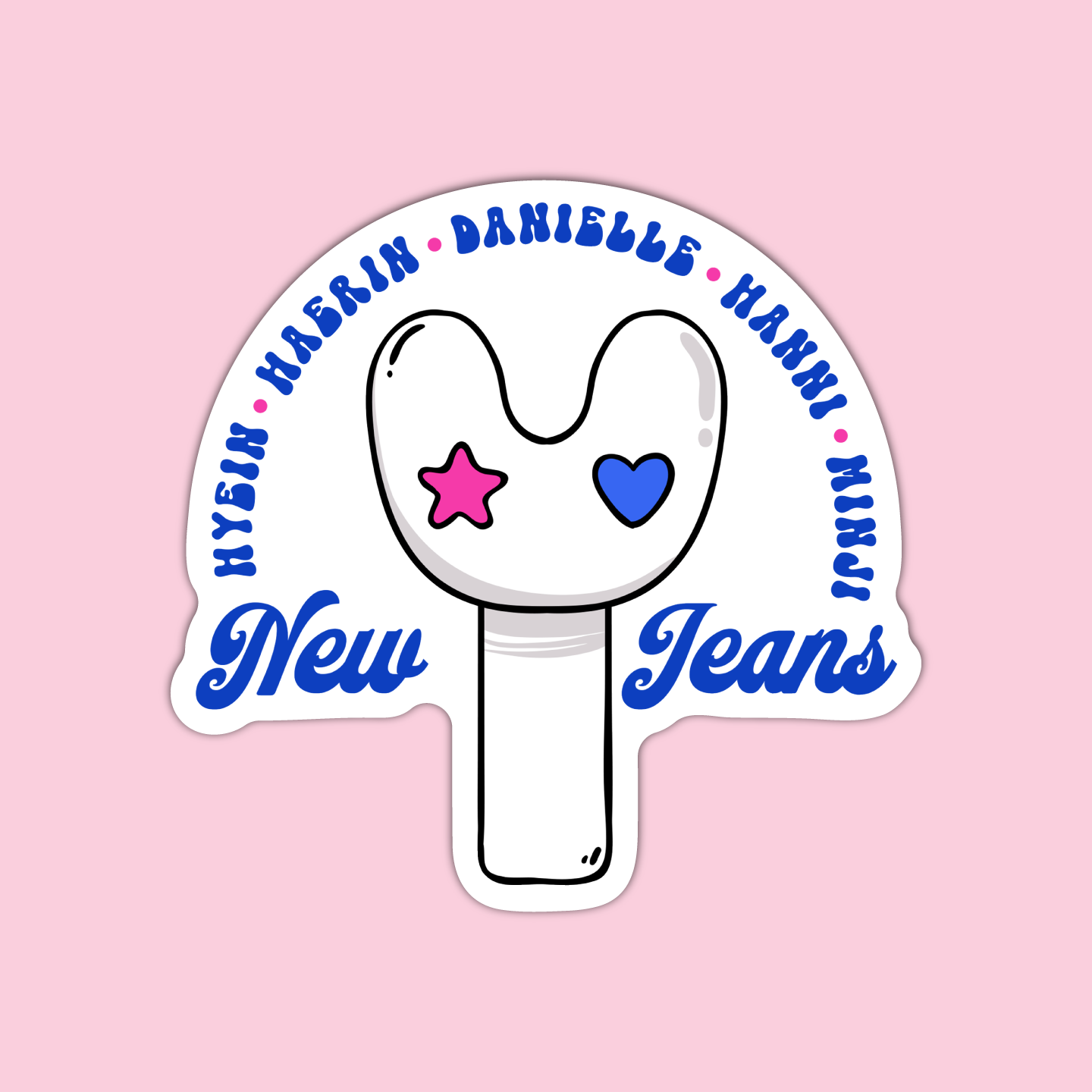 Binky Bong New Jeans Kpop Sticker