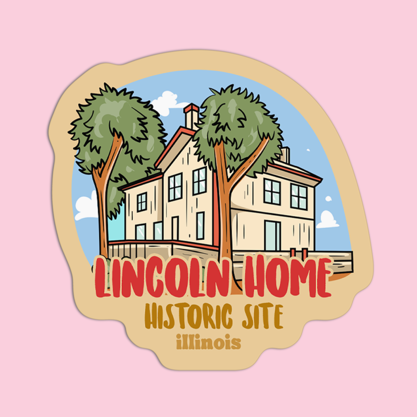 Illinois Lincoln Home Historic Site Sticker
