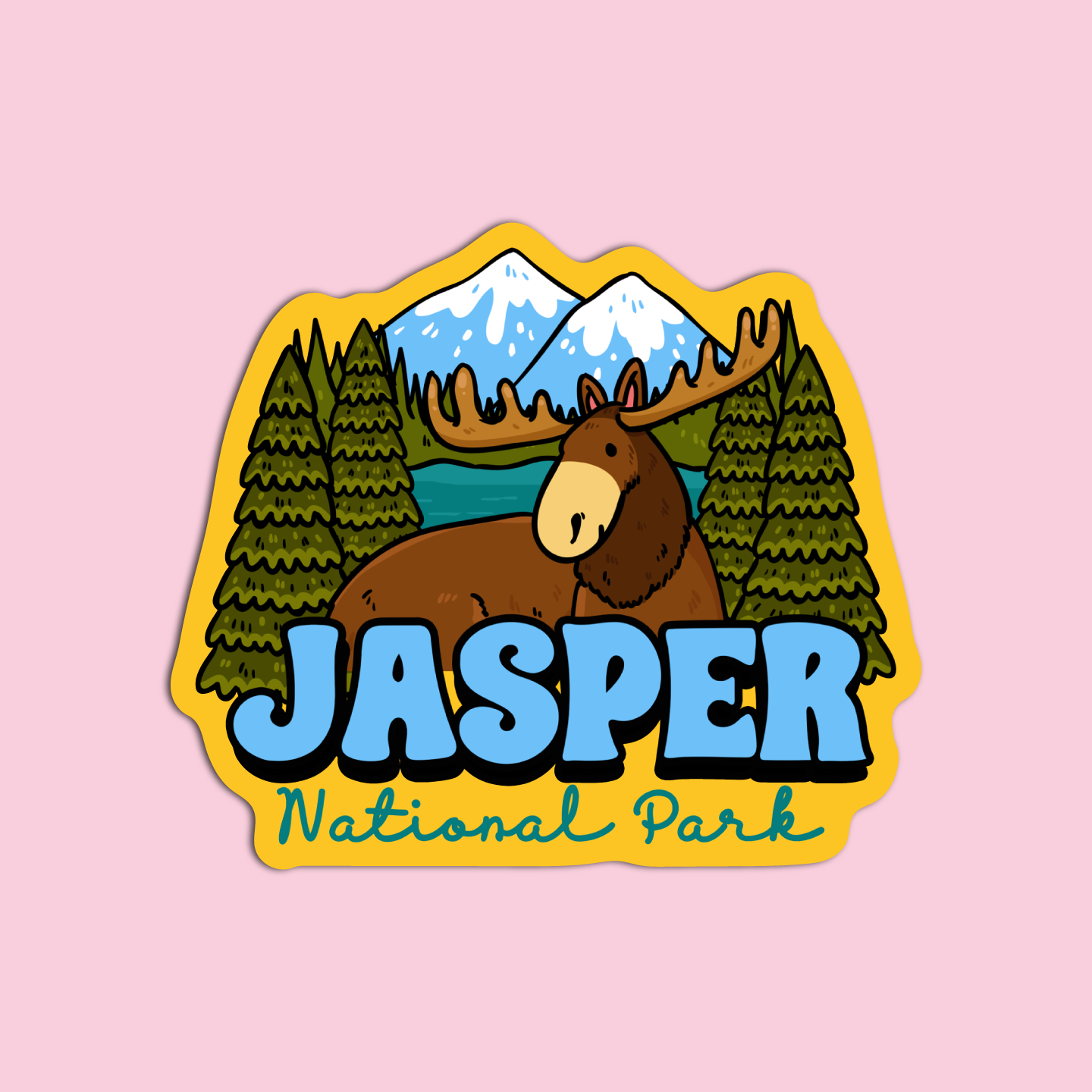 Jasper National Park Canada Sticker