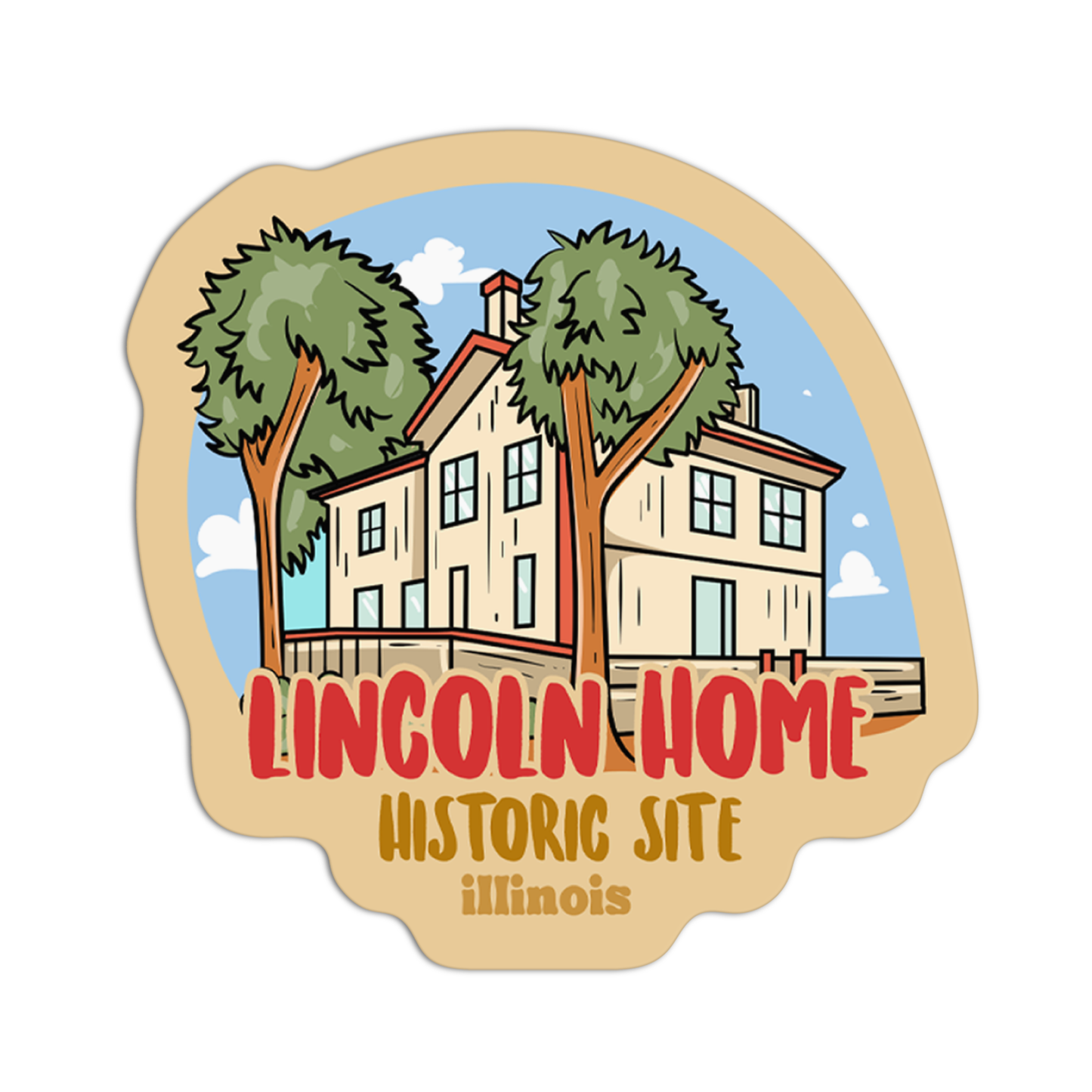 Illinois Lincoln Home Historic Site Sticker