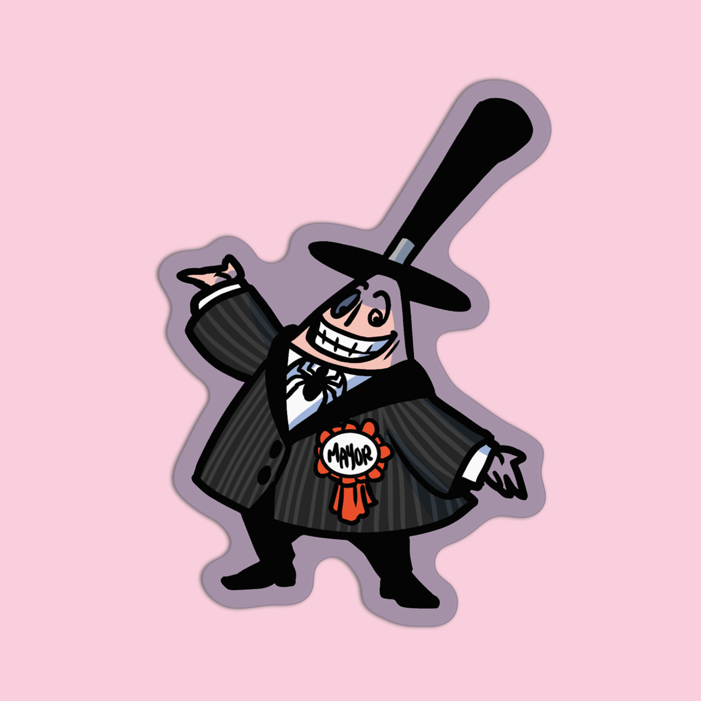 Mayor Nightmare Before Christmas Sticker