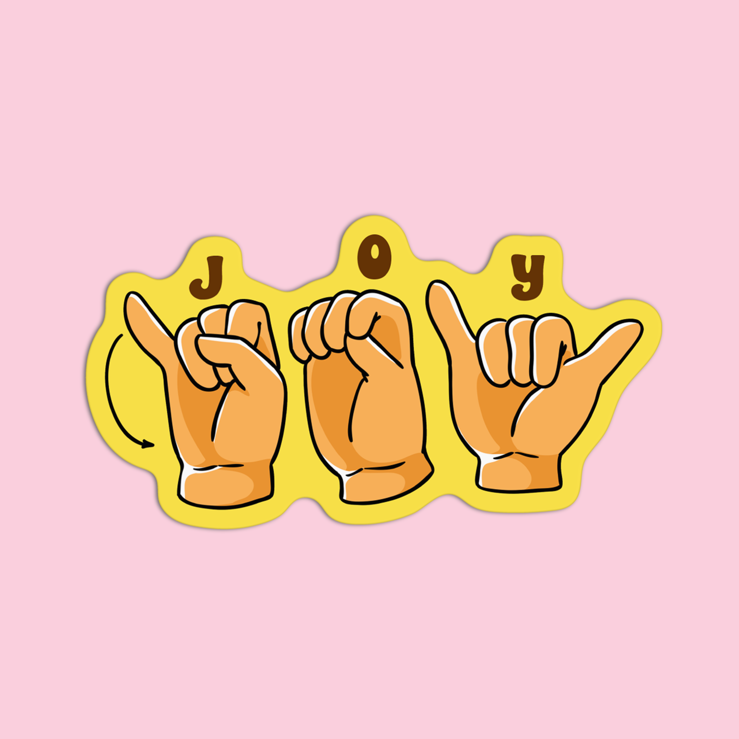 Joy ASL Sticker