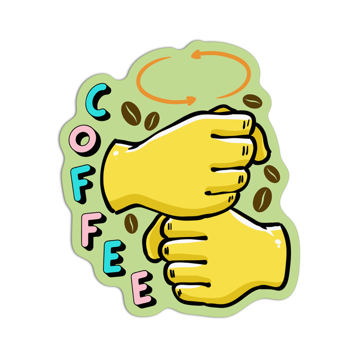 Coffee ASL Sticker