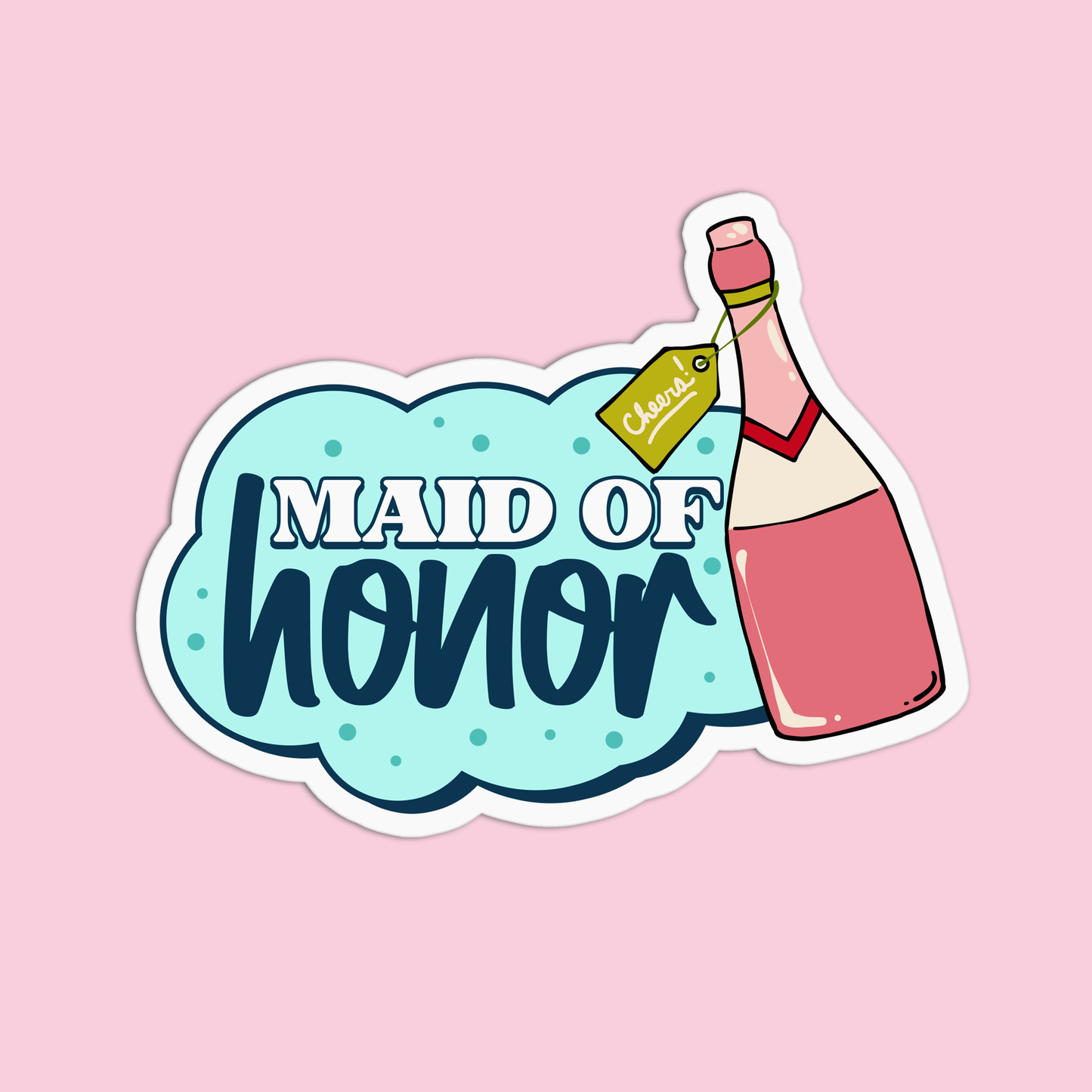 Maid of Honor Bachelorette Sticker