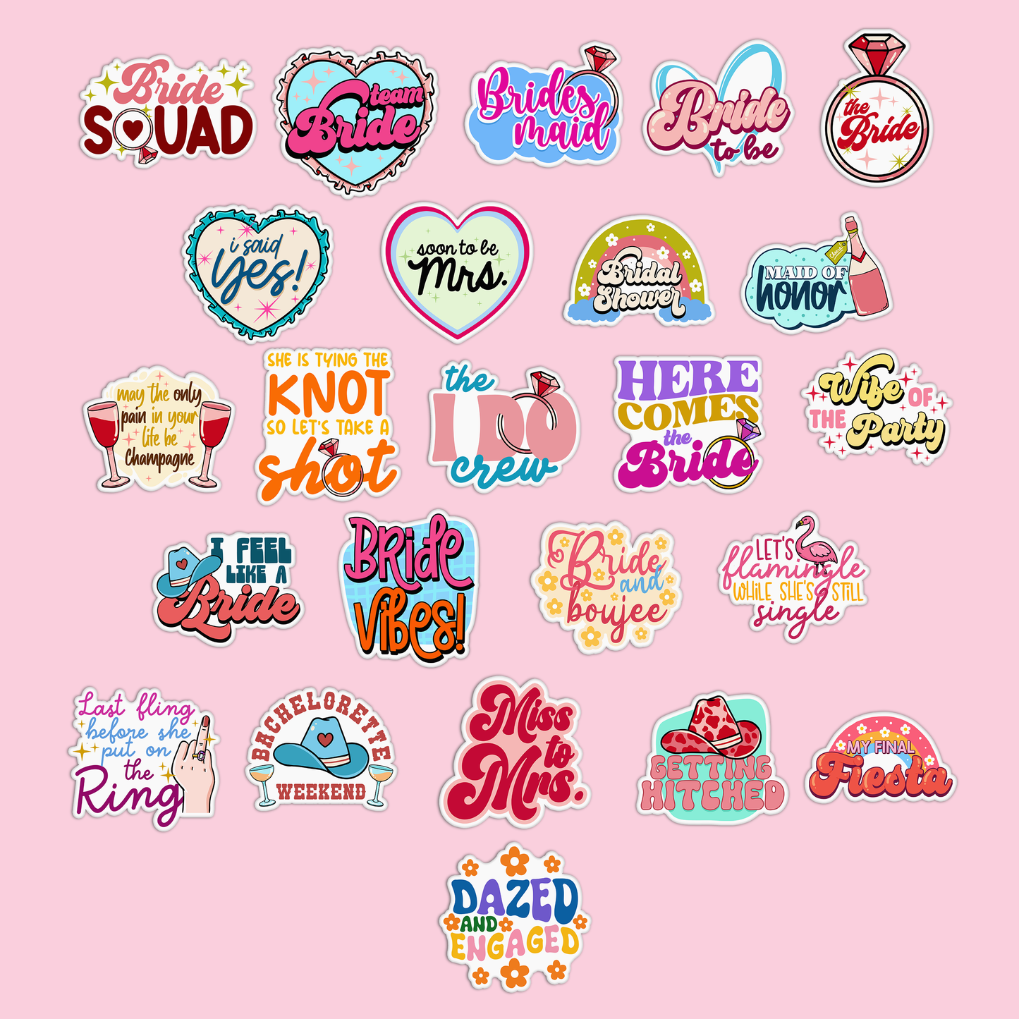 Bachelorette Party Sticker Pack