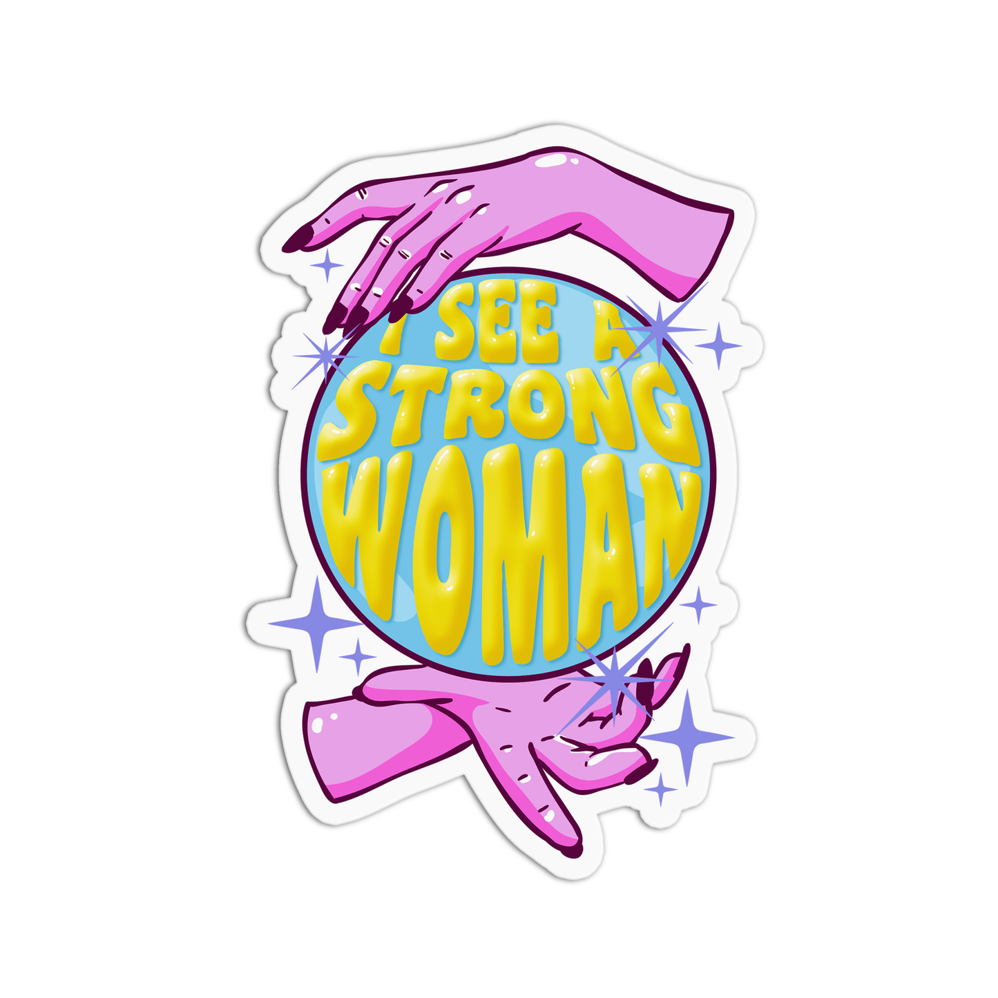 I see a strong woman Feminism Sticker