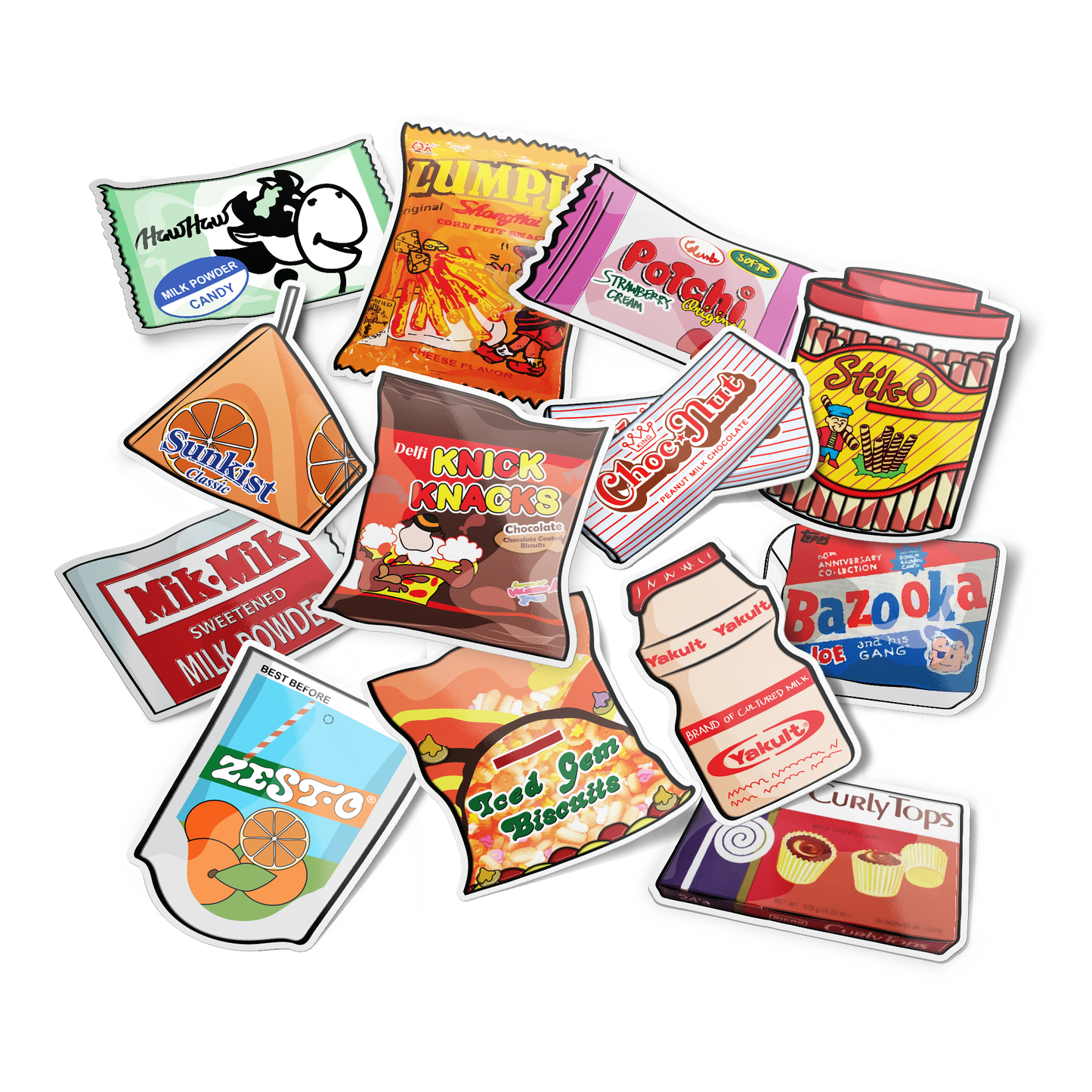 Filipino Snacks Collection Sticker Pack