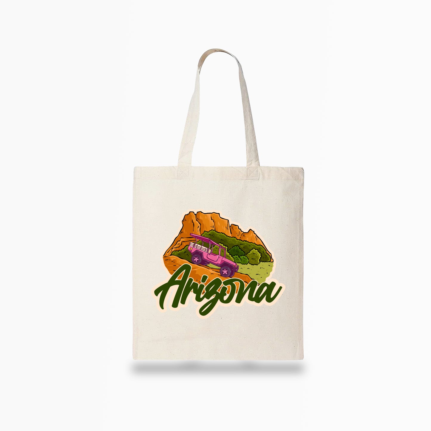 Pink Jeep Tote Bag