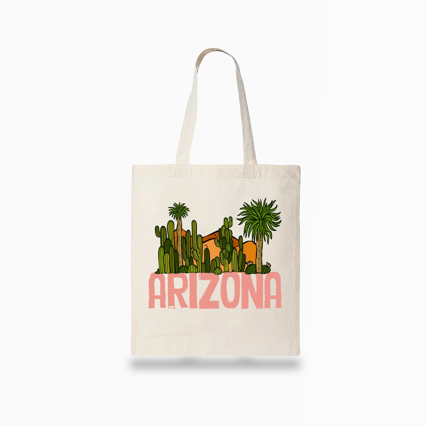 Cactus and Palm Tree Tote Bag