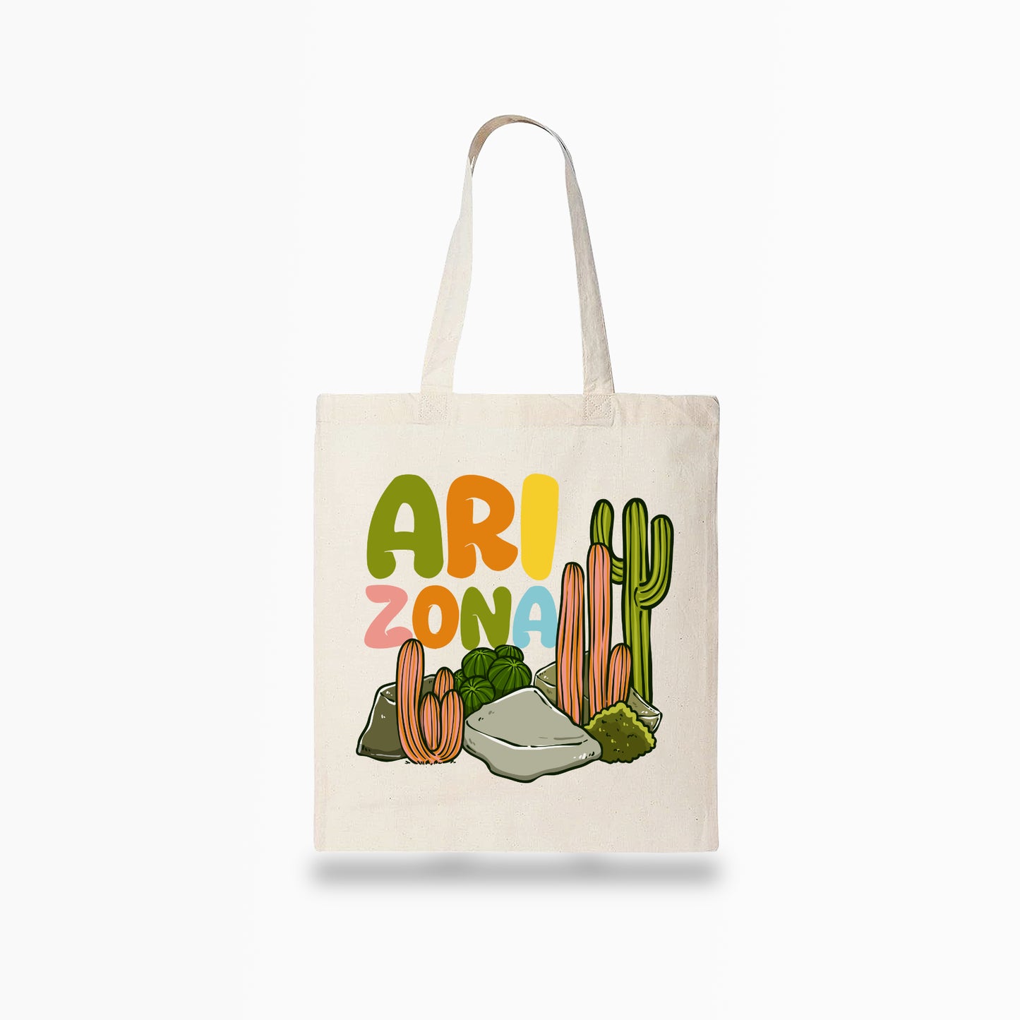 Arizona Cactus Rock Tote Bag