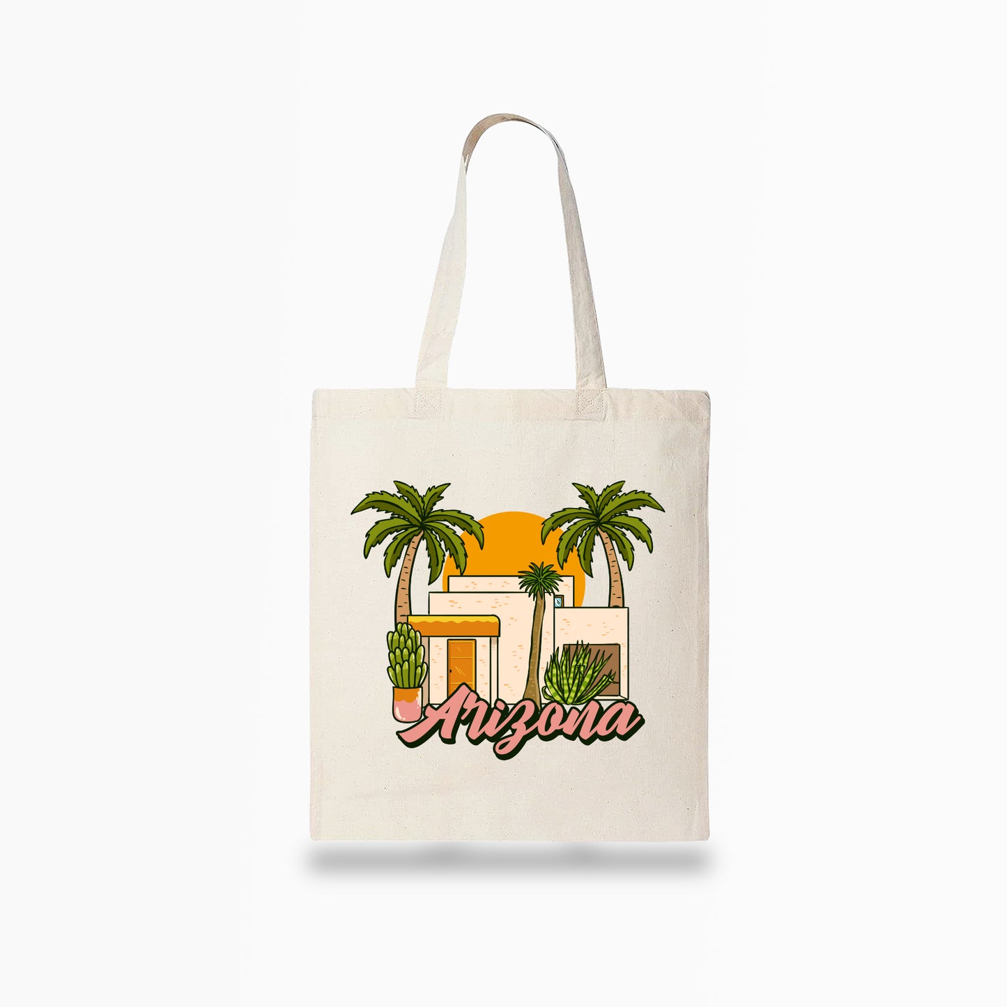 Modern Mediterranean House Tote Bag