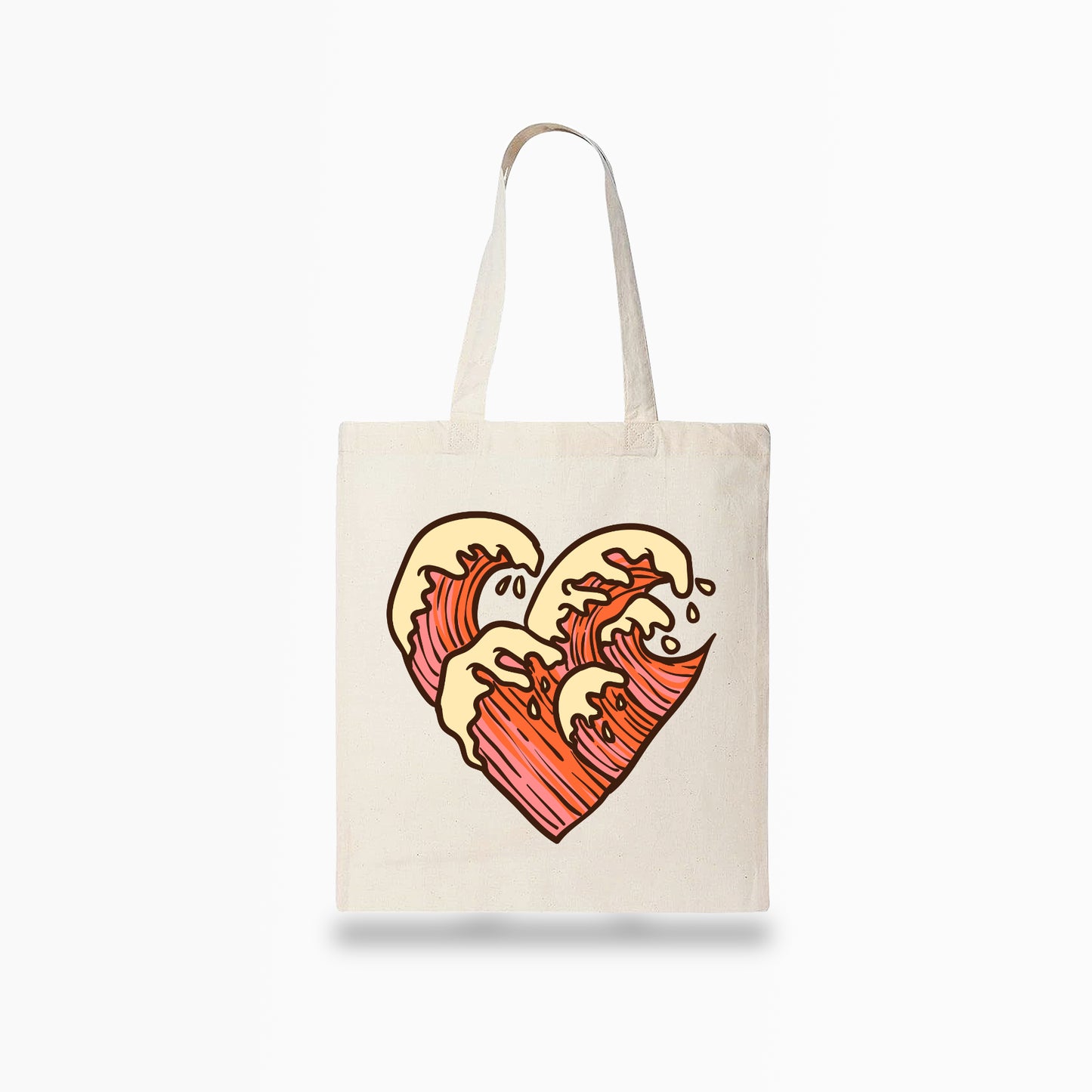 Heart Waves Tote Bag