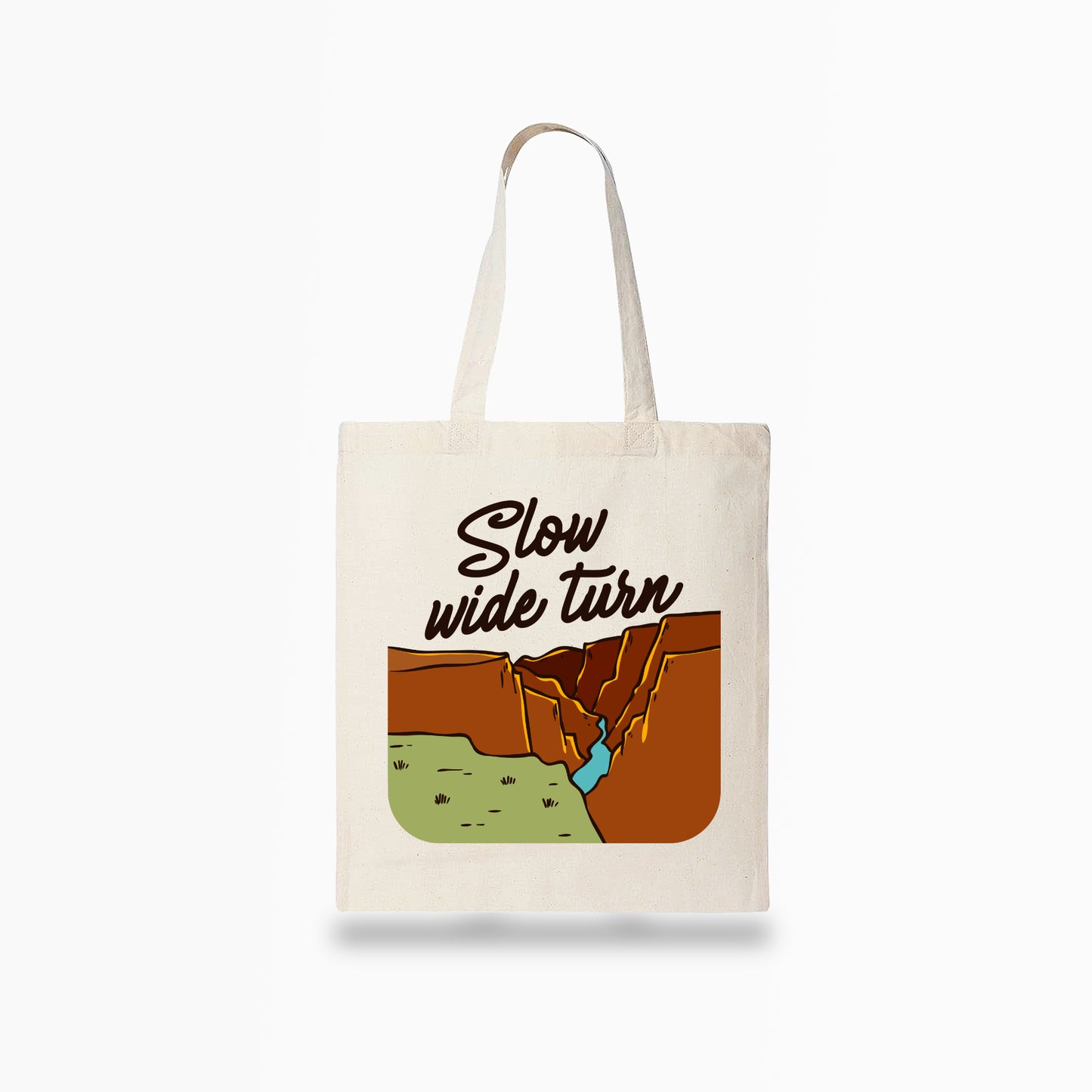 Slow Wide Turn Tote Bag