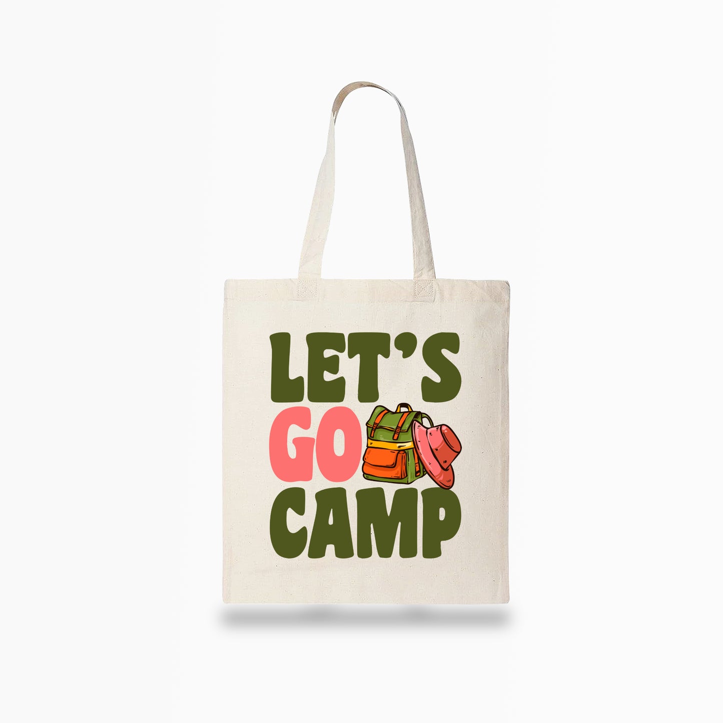 Let's Go Camp Tote Bag