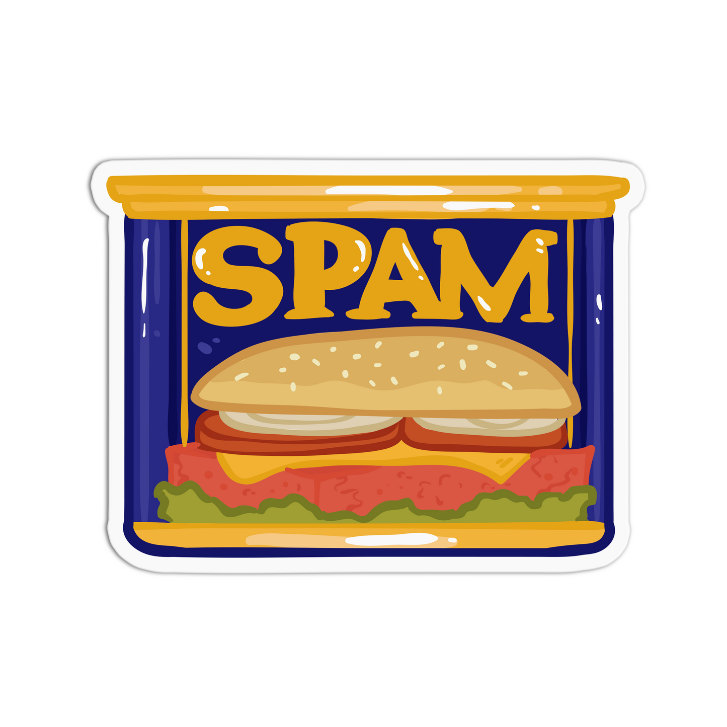 Spam Asian Food Sticker