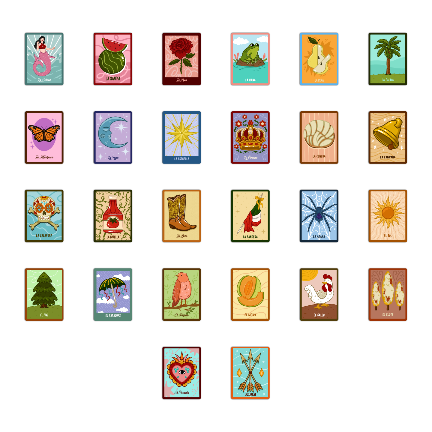 Loteria Mexican Sticker Pack