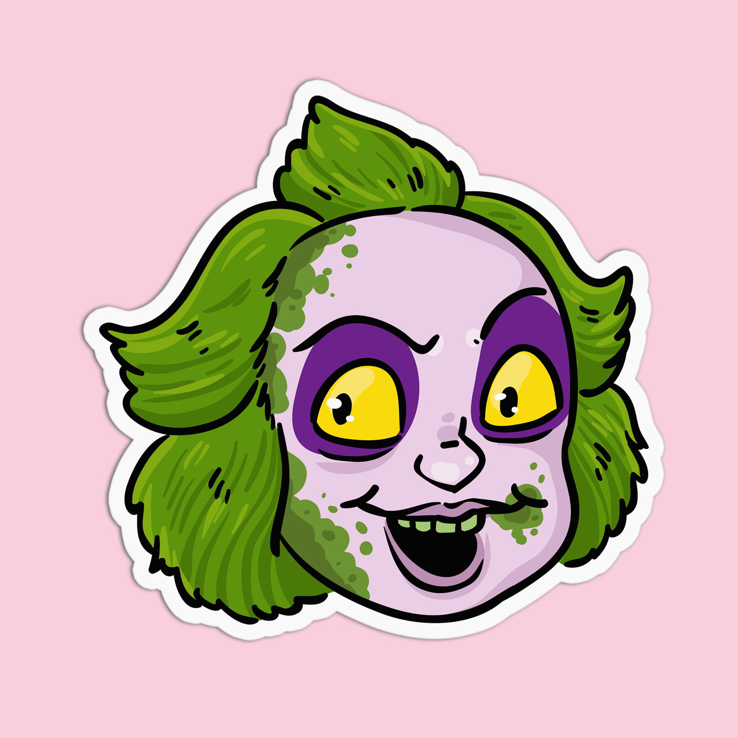 Beetle Juice Halloween Sticker