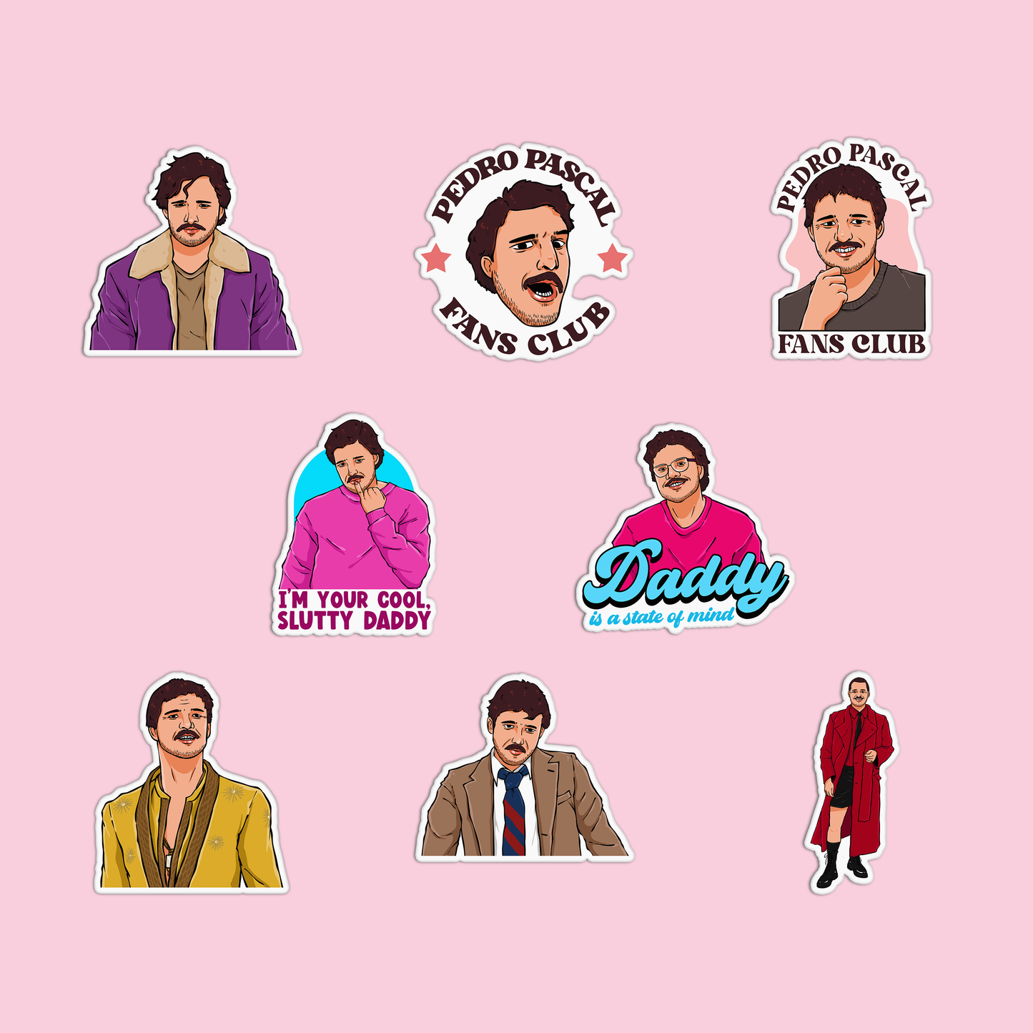 Pedro Pascal Sticker Pack