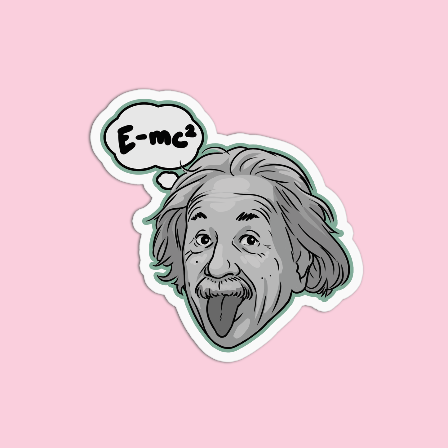 Albert Einstein Science Sticker