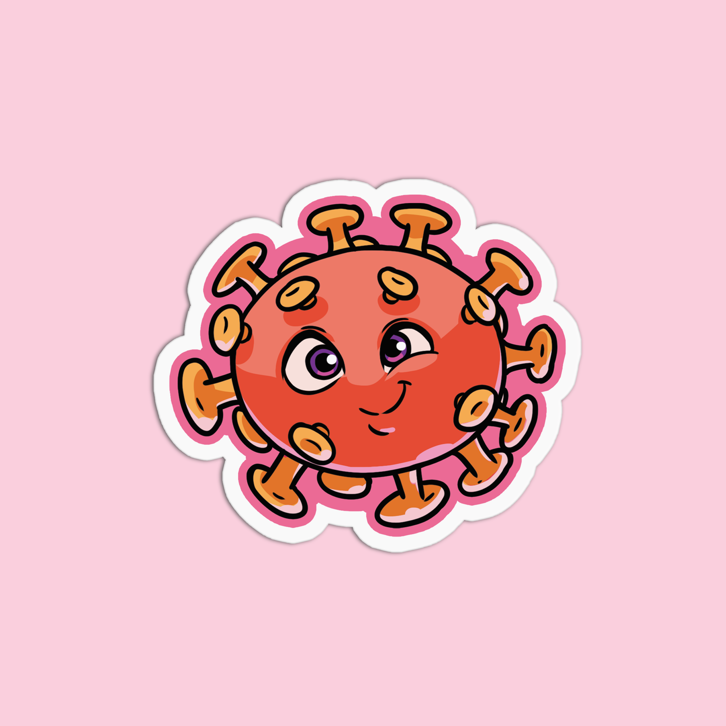Virus Structure Science Sticker