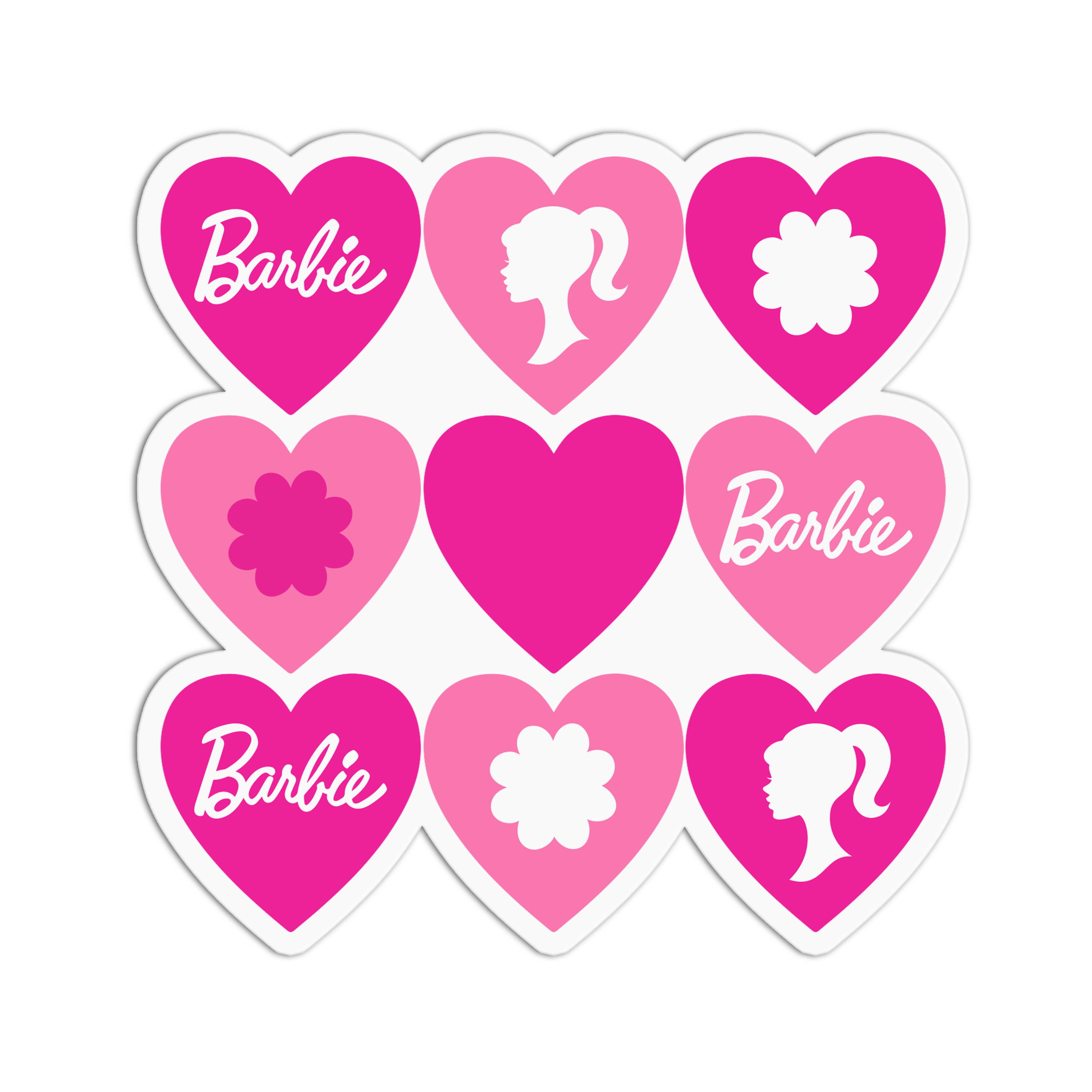 Barbie Hearts Sticker