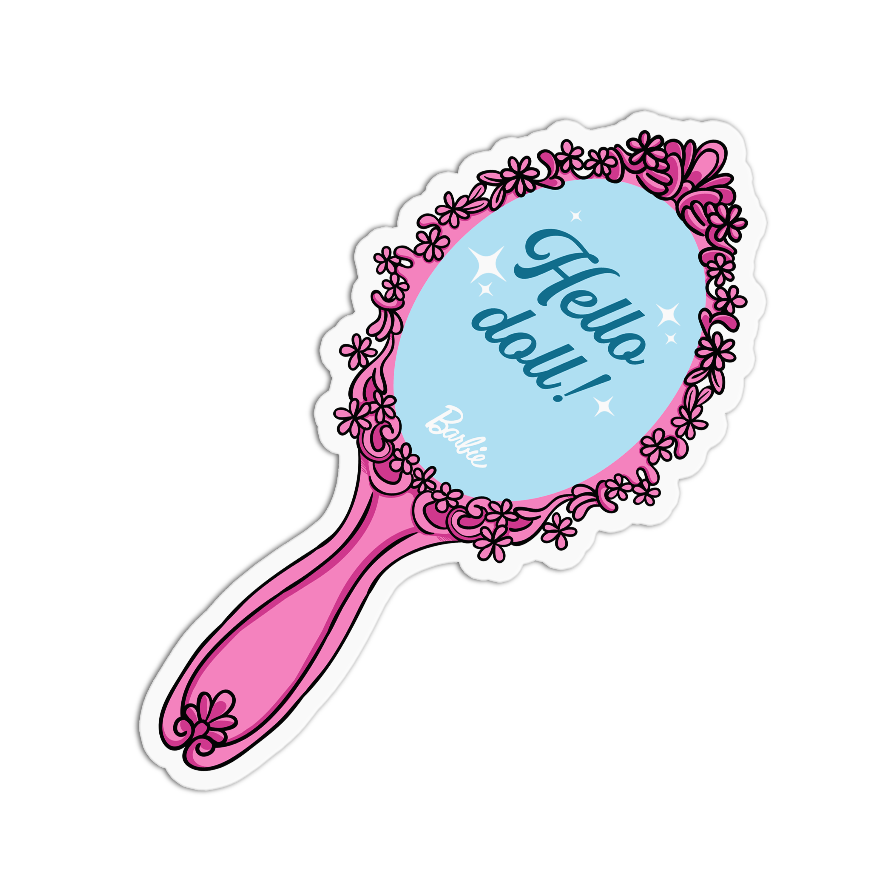Hello doll Barbie Sticker