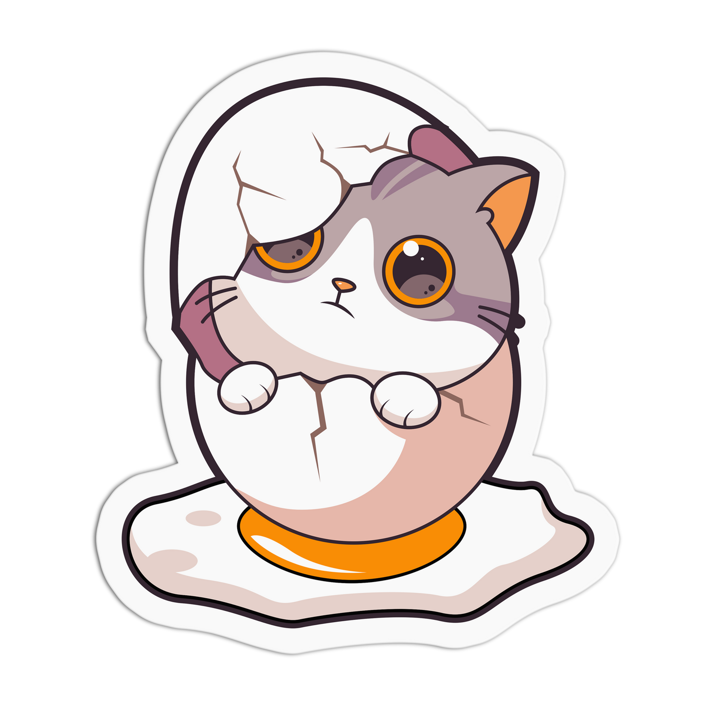 Shell-Shocked Cat Series Stickers