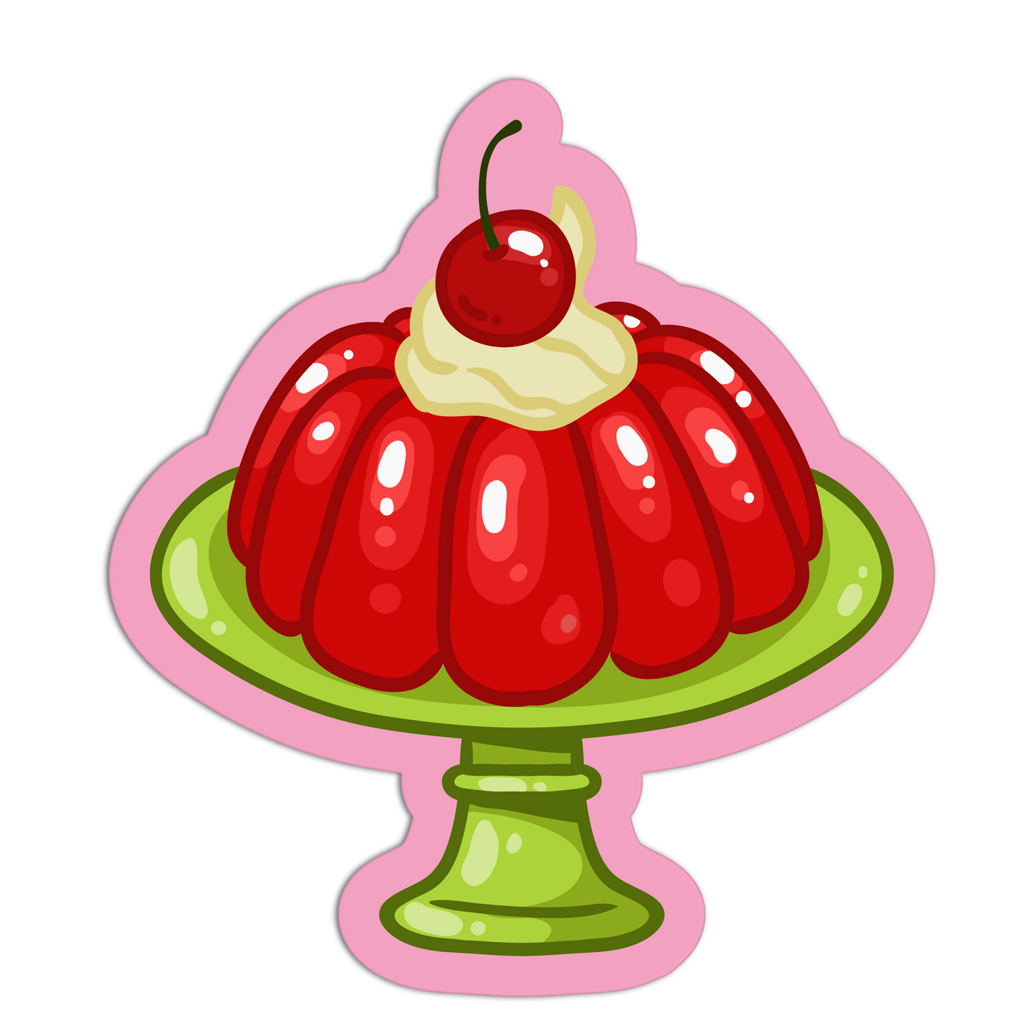 Jelly Red Cherries Stickers