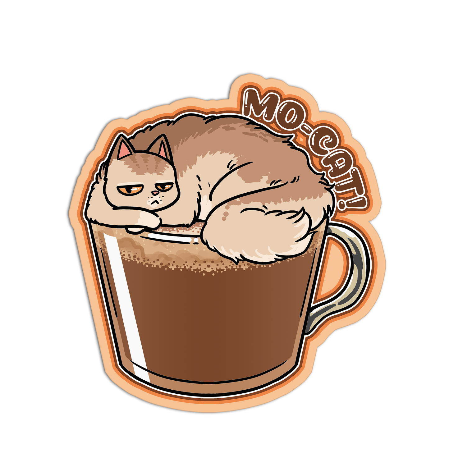 Mo-Cat Coffee Sticker