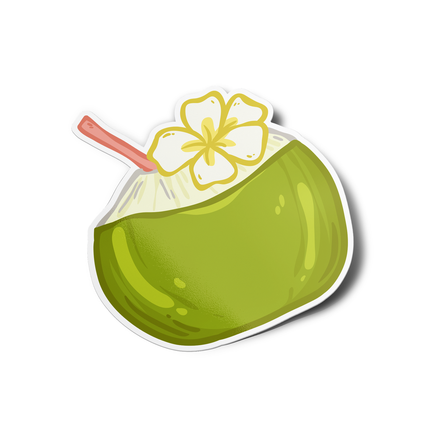 Coconut Water Asian Drink Sticker