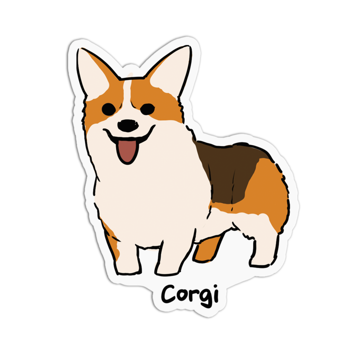 Corgi Dogs Sticker