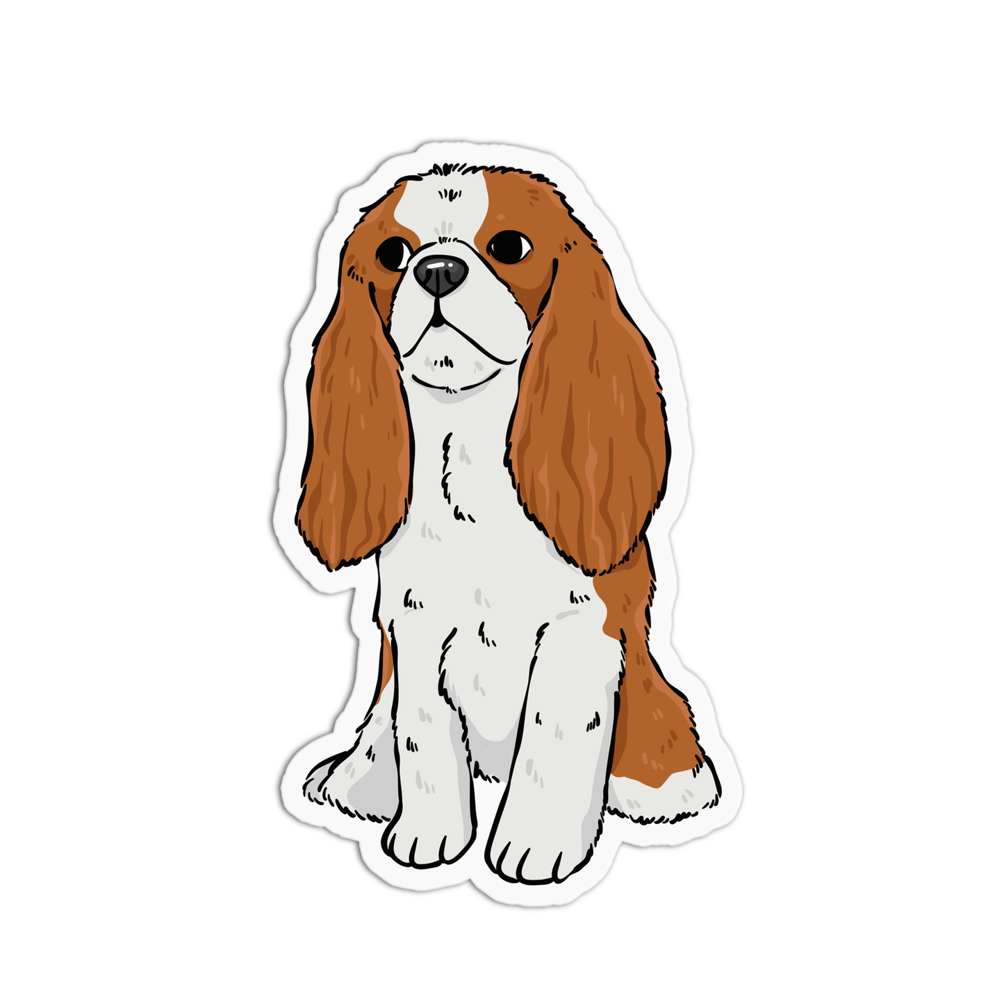 Cavalier King Dog Sticker