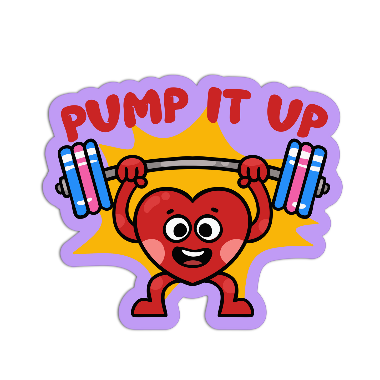 Pump It Up Exercise Sticker