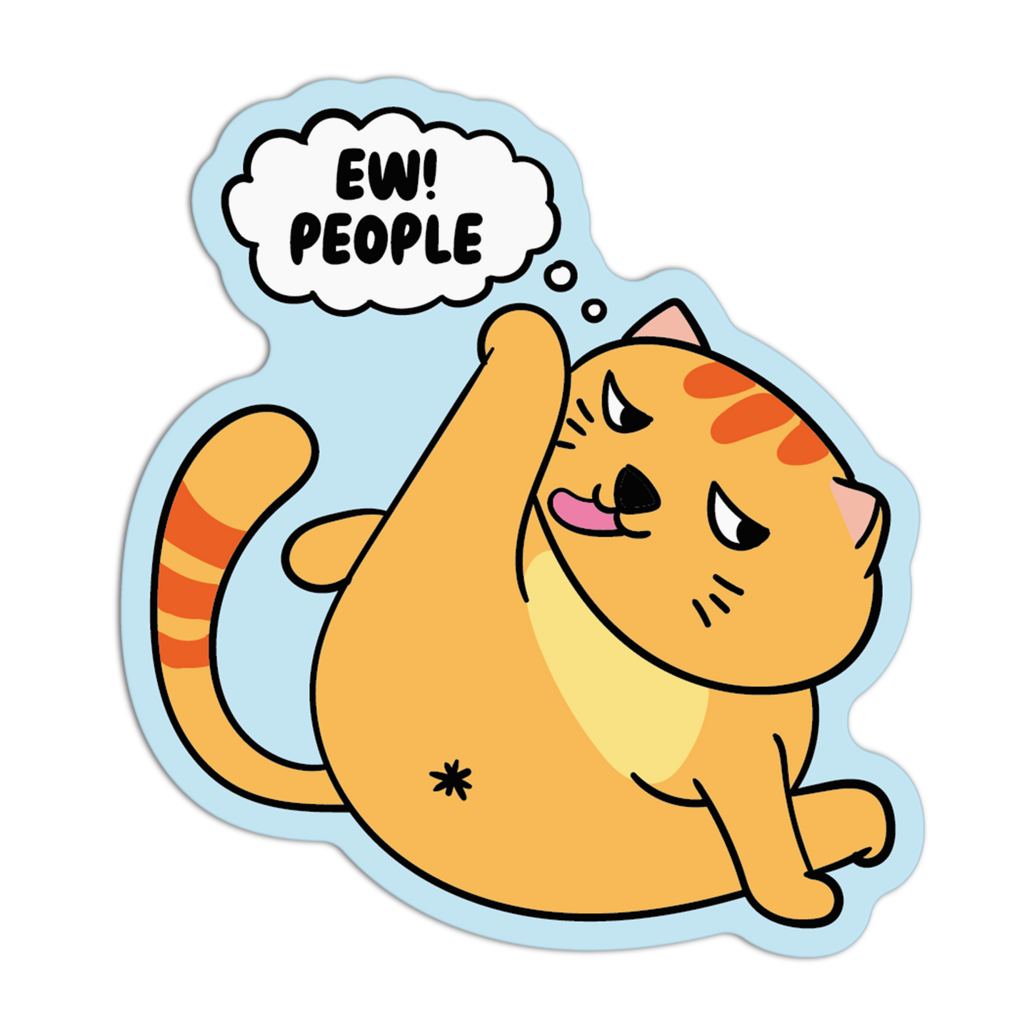 Purr-sonal Space Introvert Stickers