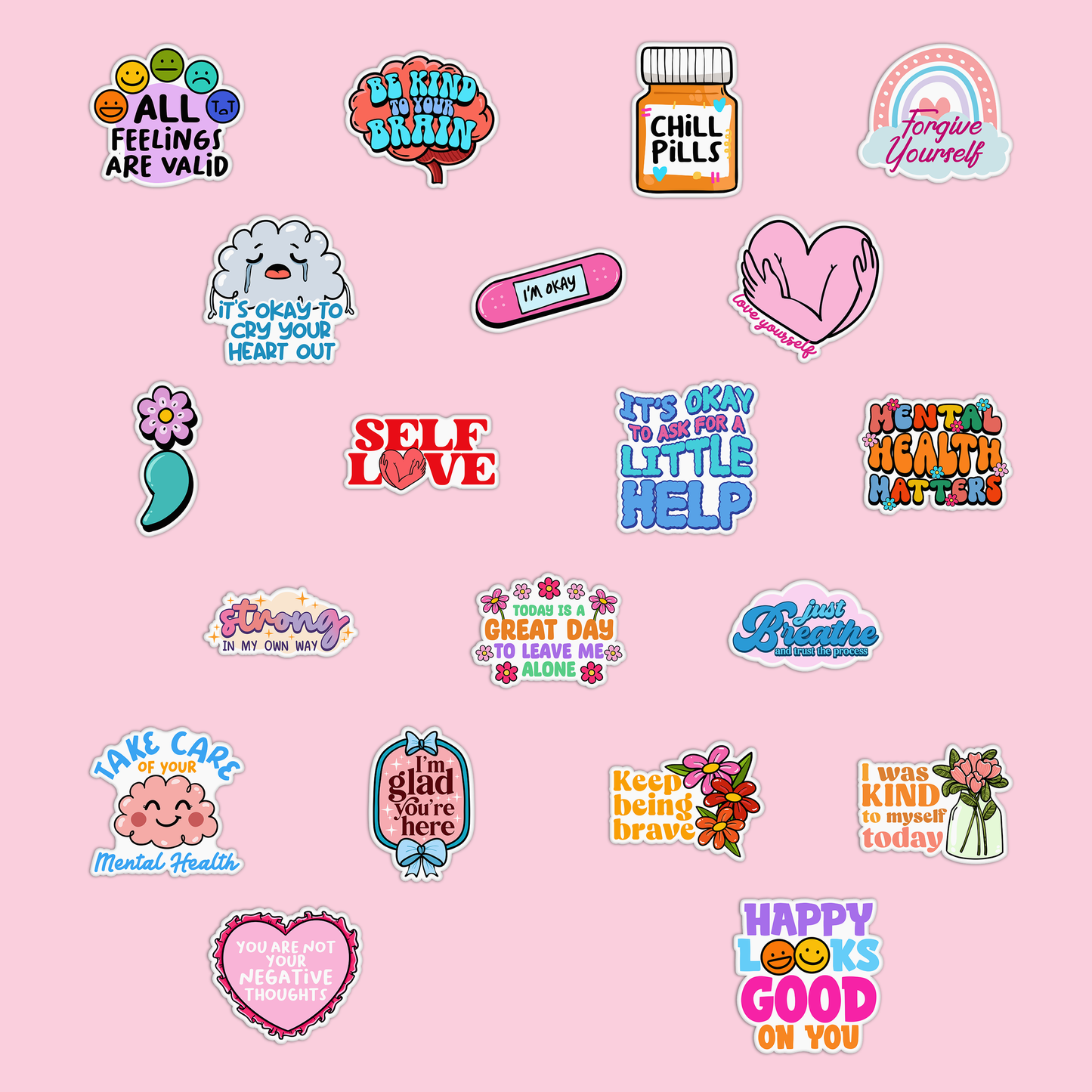 Mental Health Sticker Pack