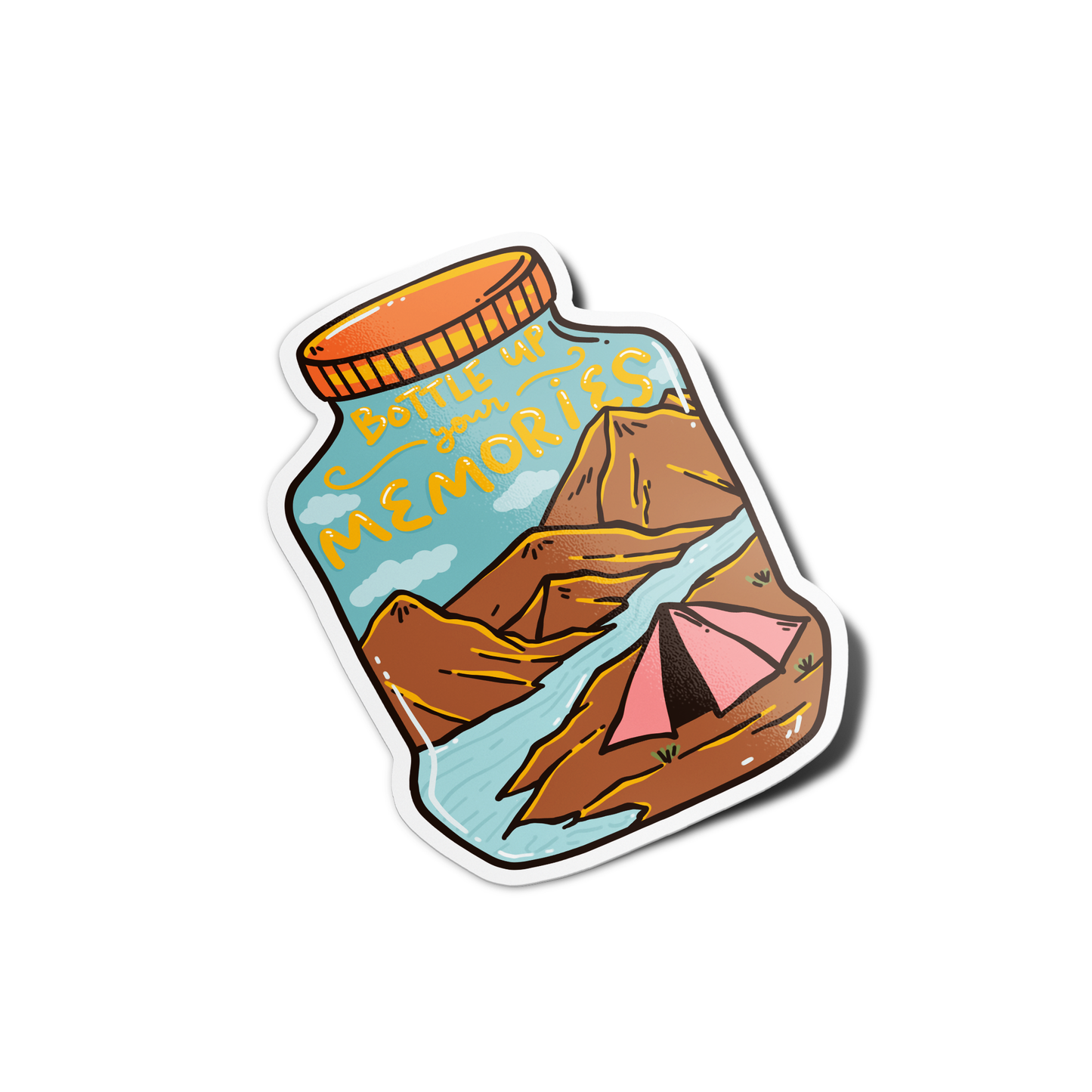 Bottle up your memories Arizona Sticker