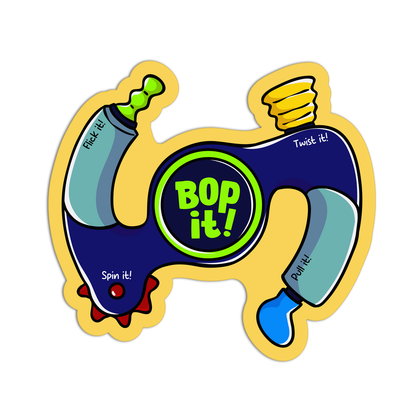 Reflex Tester New 90s Stuff Sticker