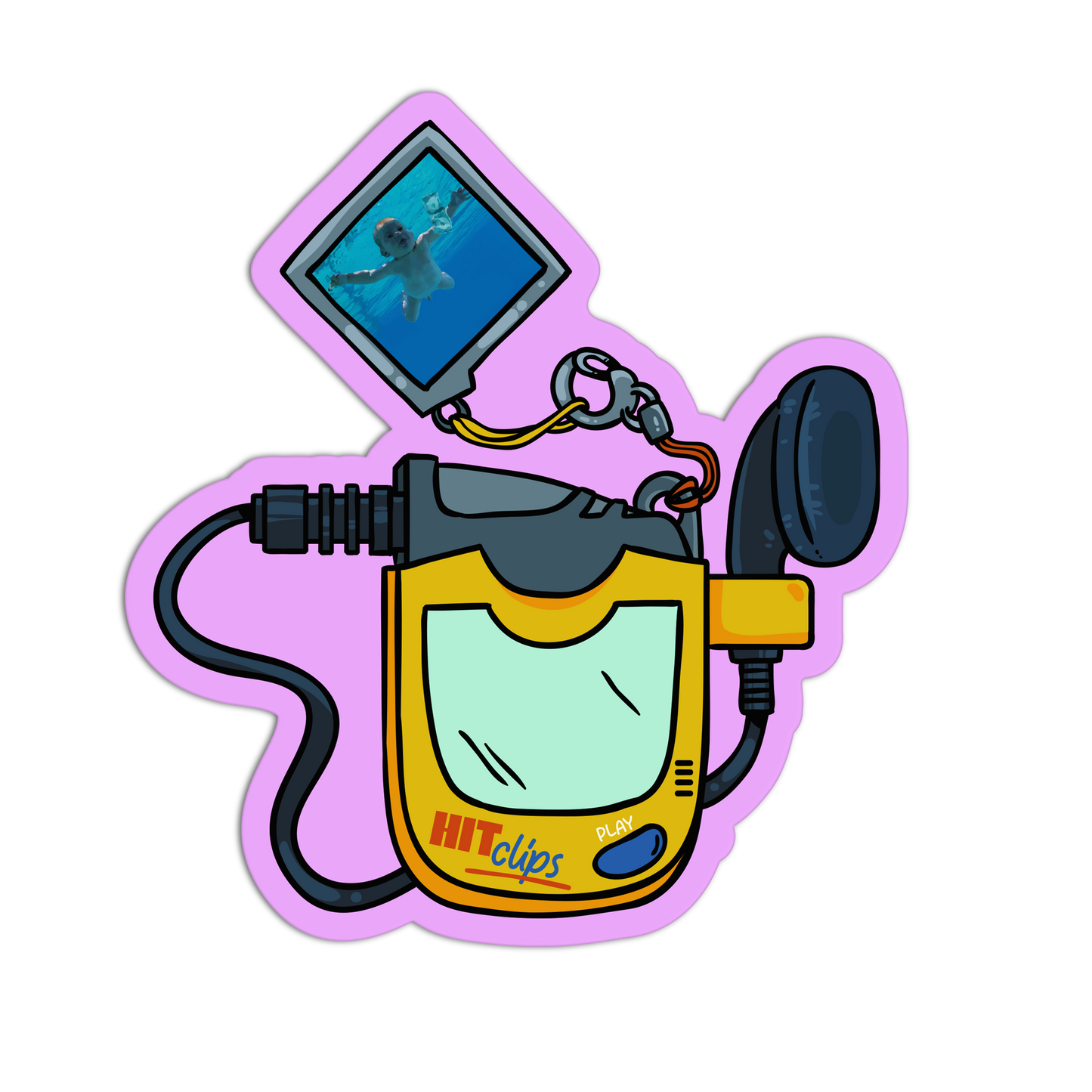 Minute of Grunge New 90s Stuff Sticker